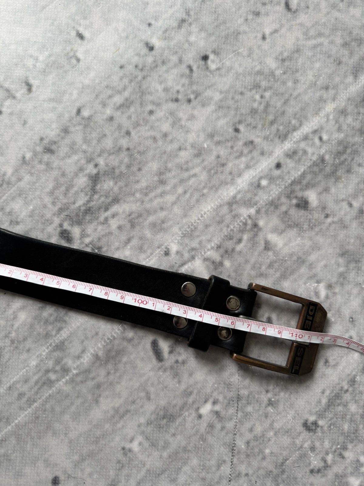 Diesel × Vintage Diesel vintage black belt unisex size 112cm Size ONE SIZE - 7 Thumbnail