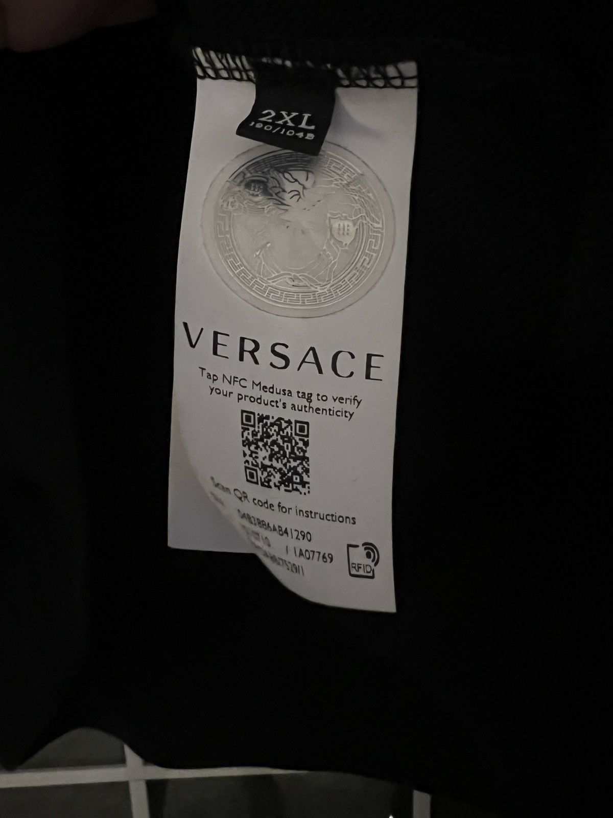 Versace Versace Logo Printed Hoodie Size US XXL / EU 58 / 5 - 4 Thumbnail