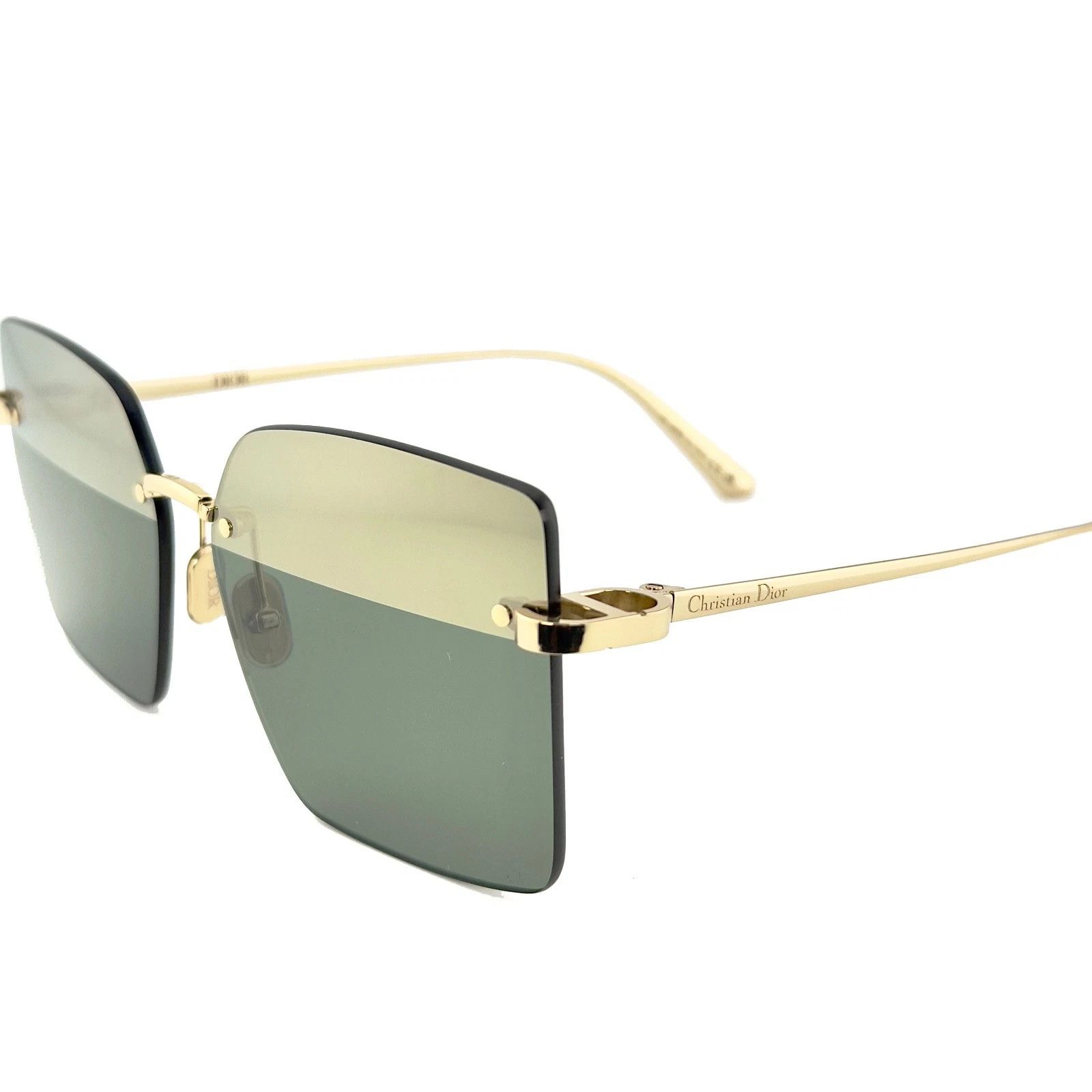 Christian Dior Monsieur CHRISTIAN DIOR CDIOR Gold Green Line S3U Sunglass CD40195U Size ONE SIZE - 7 Thumbnail