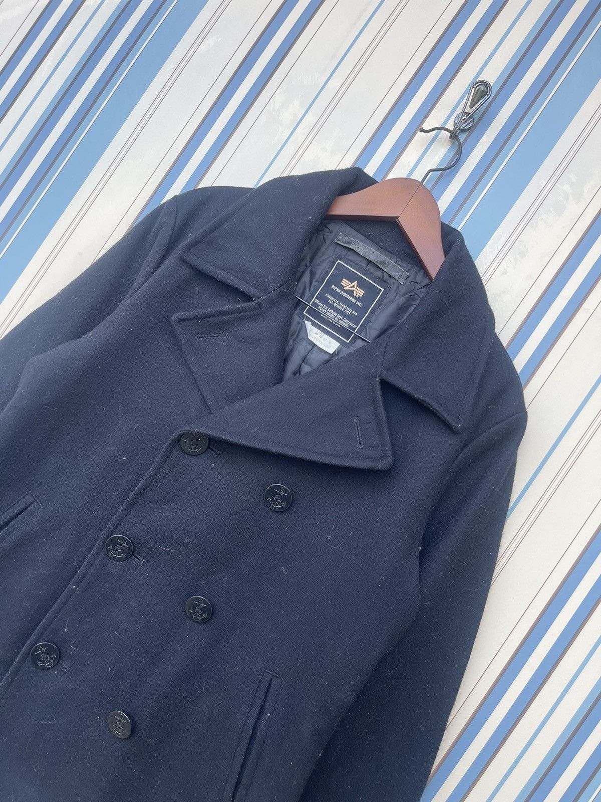 Alpha Industries Alpha Industries Inc Wool Peacoat Jacket Size US S / EU 44-46 / 1 - 5 Thumbnail