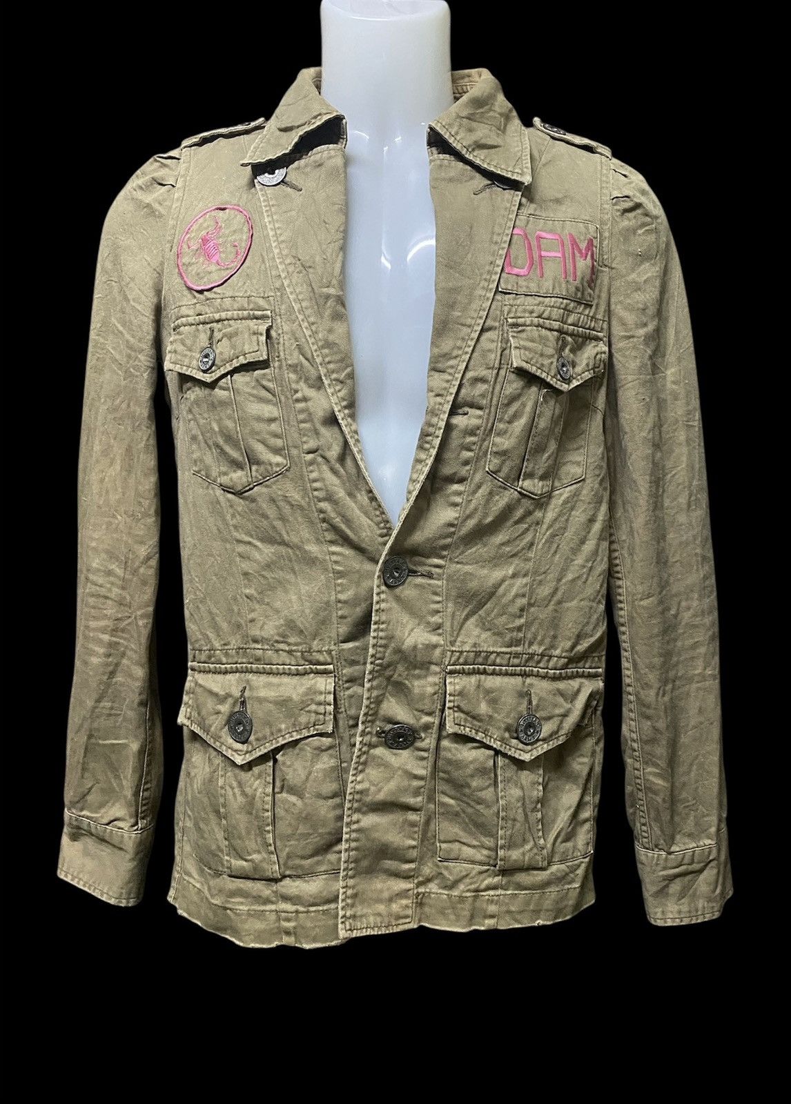 Hysteric Glamour Hysteric Glamour Peanut Butter Motherfxxker Army Jacket Size US S / EU 44-46 / 1 - 3 Thumbnail