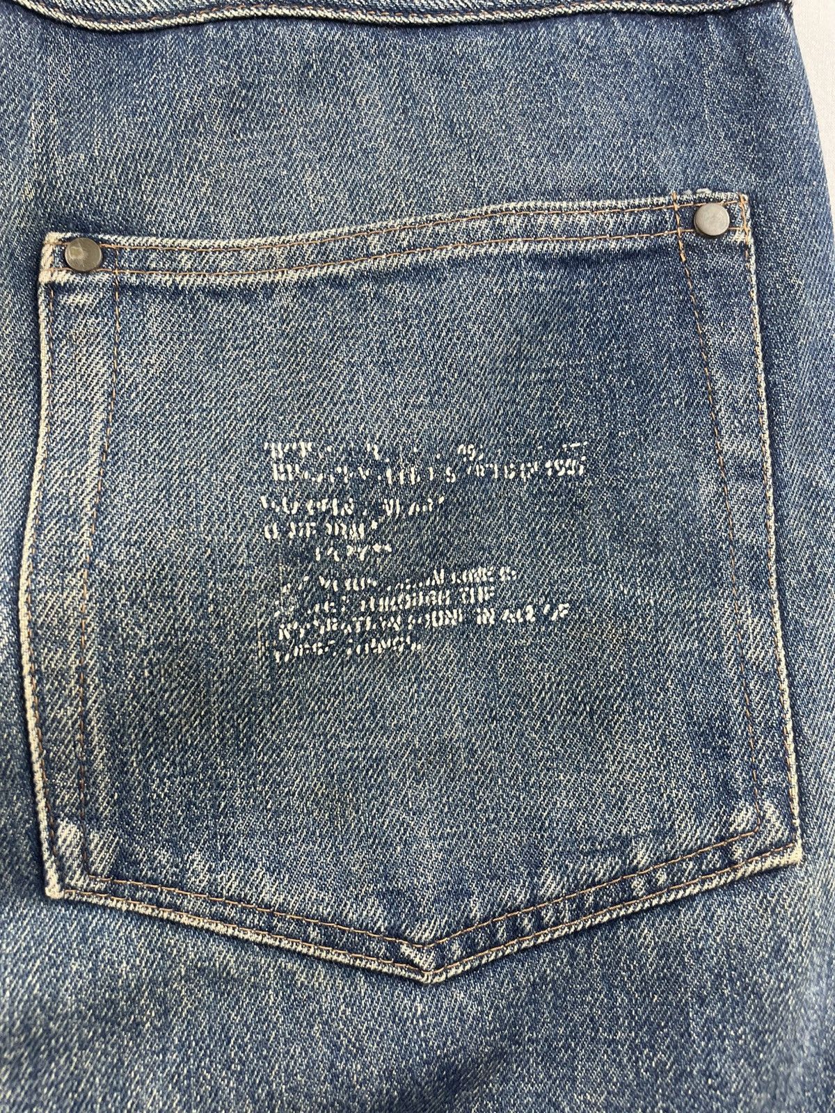 Japanese Brand Vintage Selvedge Denimland State by Virus Branded Size US 30 / EU 46 - 2 Thumbnail