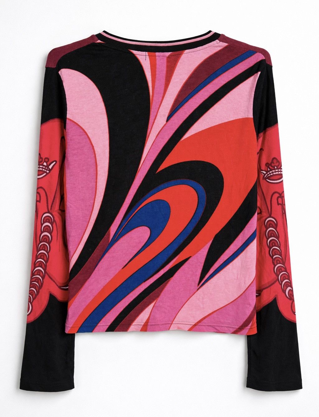 Custo Barcelona Custo Barcelona Y2K Graphic Art Top Women Long Sleeve Cotton Size S / US 4 / IT 40 - 4 Thumbnail