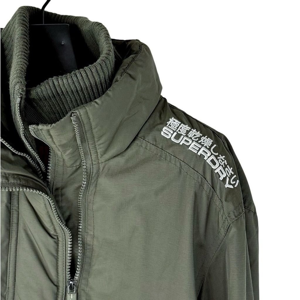 Superdry SUPERDRY The Windcheater Womens Olive Green Lighter Jacket L Size L / US 10 / IT 46 - 3 Thumbnail