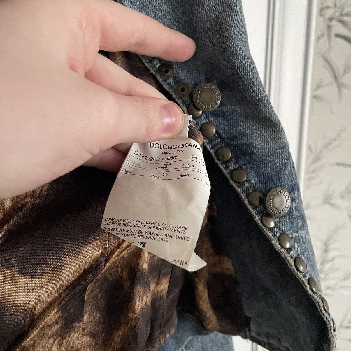 Dolce & Gabbana Vintage Avant-Garde Dolce & Gabbana Mainline Denim Jacket Size XS / US 0-2 / IT 36-38 - 12 Thumbnail