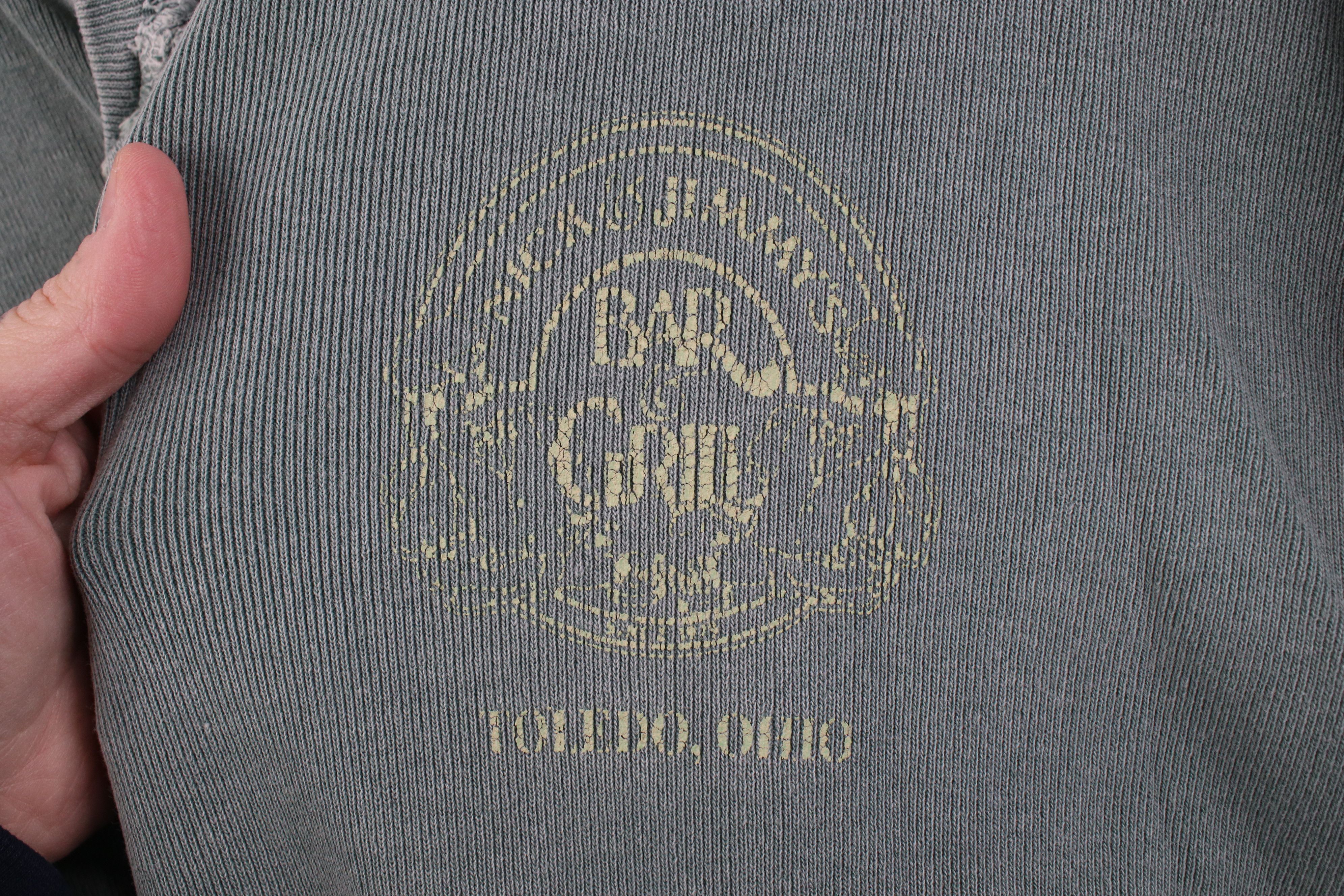 Vintage Vintage 90s Ribbed Knit Long Sleeve Henley T-Shirt Green Size US XL / EU 56 / 4 - 4 Thumbnail