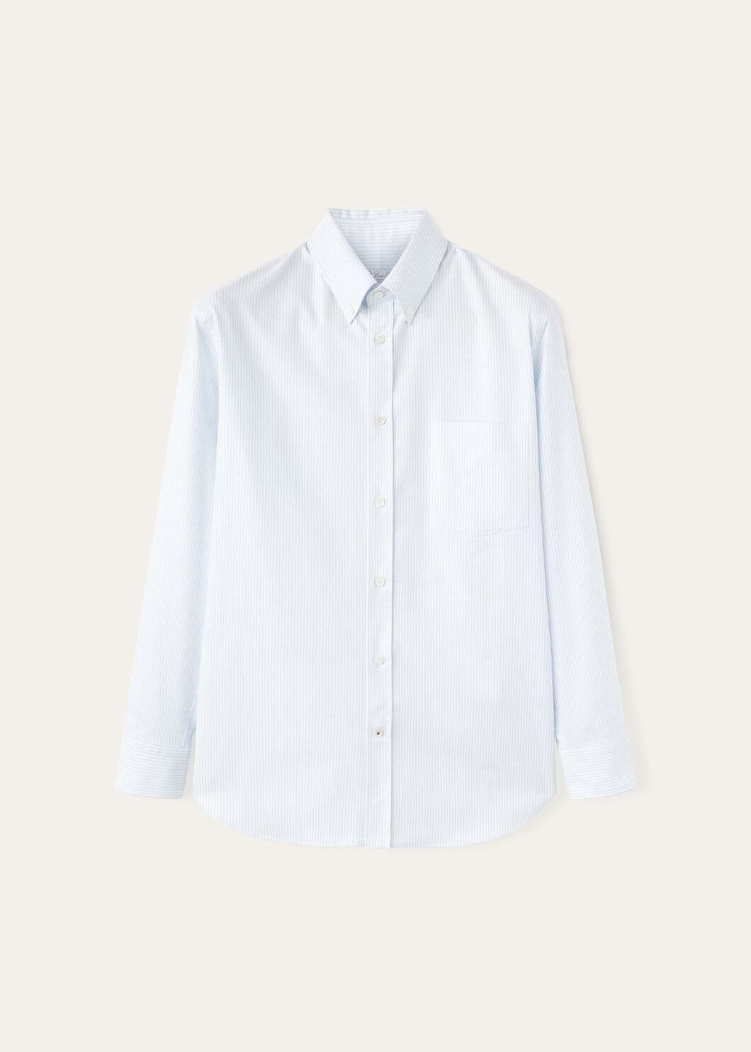 Loro Piana o1w1db10725 FAO7556 Elia Cotton Shirt in Light Blue Size US M / EU 48-50 / 2 - 1 Thumbnail