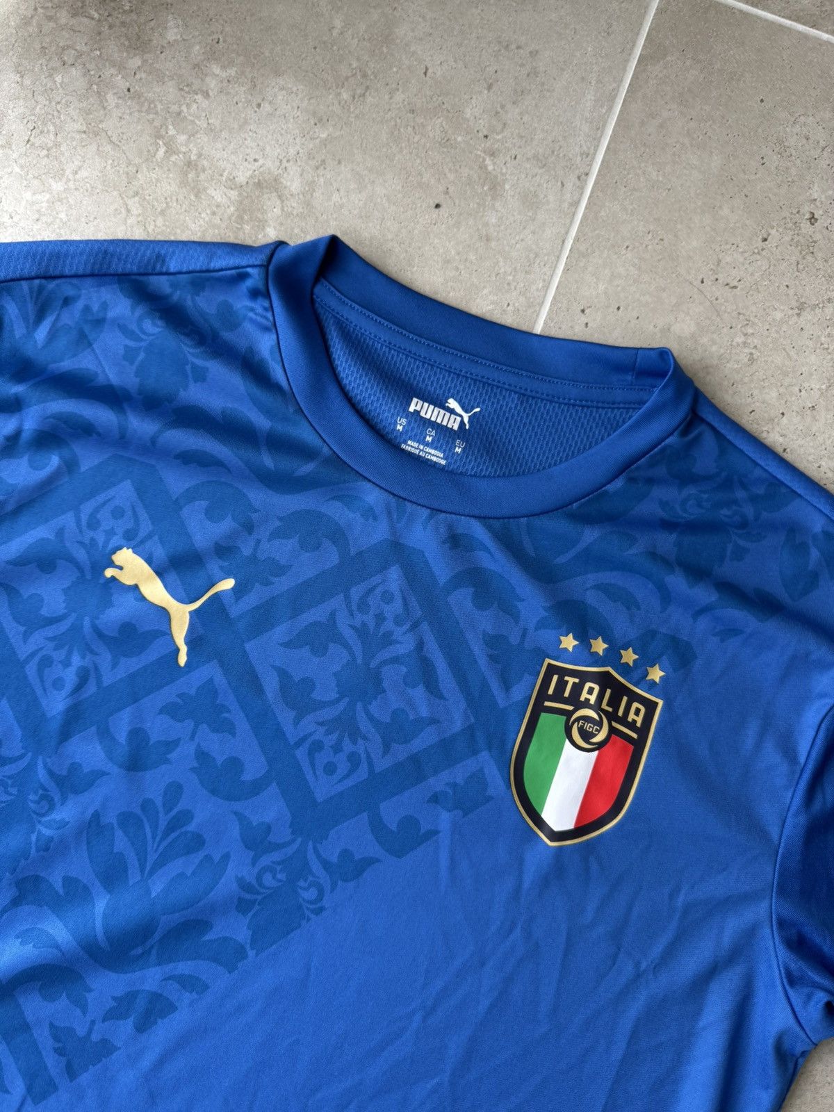 Puma Italy 2020 2021 pre-match football shirt jersey kit soocer Size US M / EU 48-50 / 2 - 3 Thumbnail