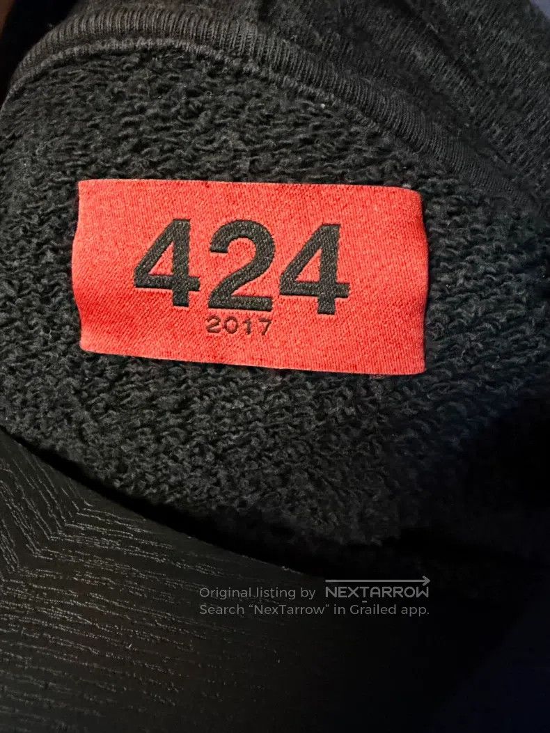 424 424 Embroidered Hooded Sweatshirt Size US L / EU 52-54 / 3 - 3 Thumbnail