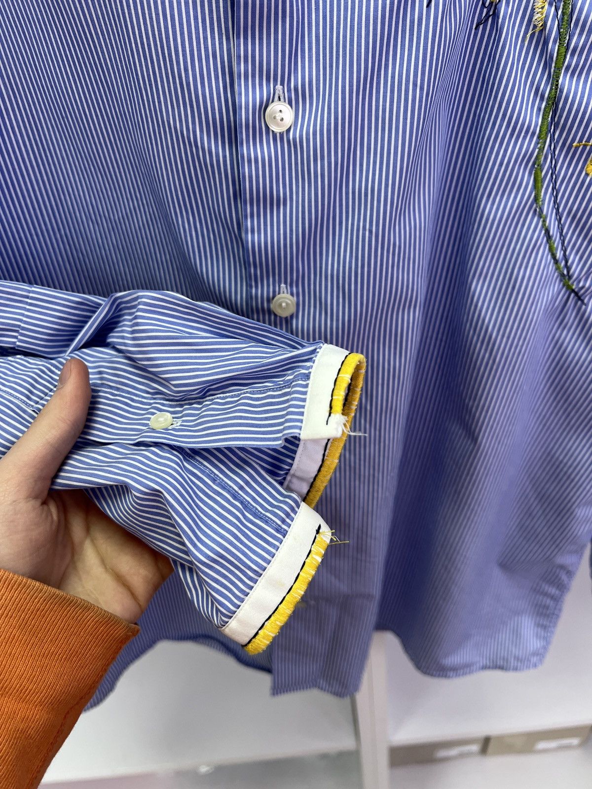 Eton × Vintage Vintage Eton Striped Designer Button Up Shirt Size US M / EU 48-50 / 2 - 9 Thumbnail