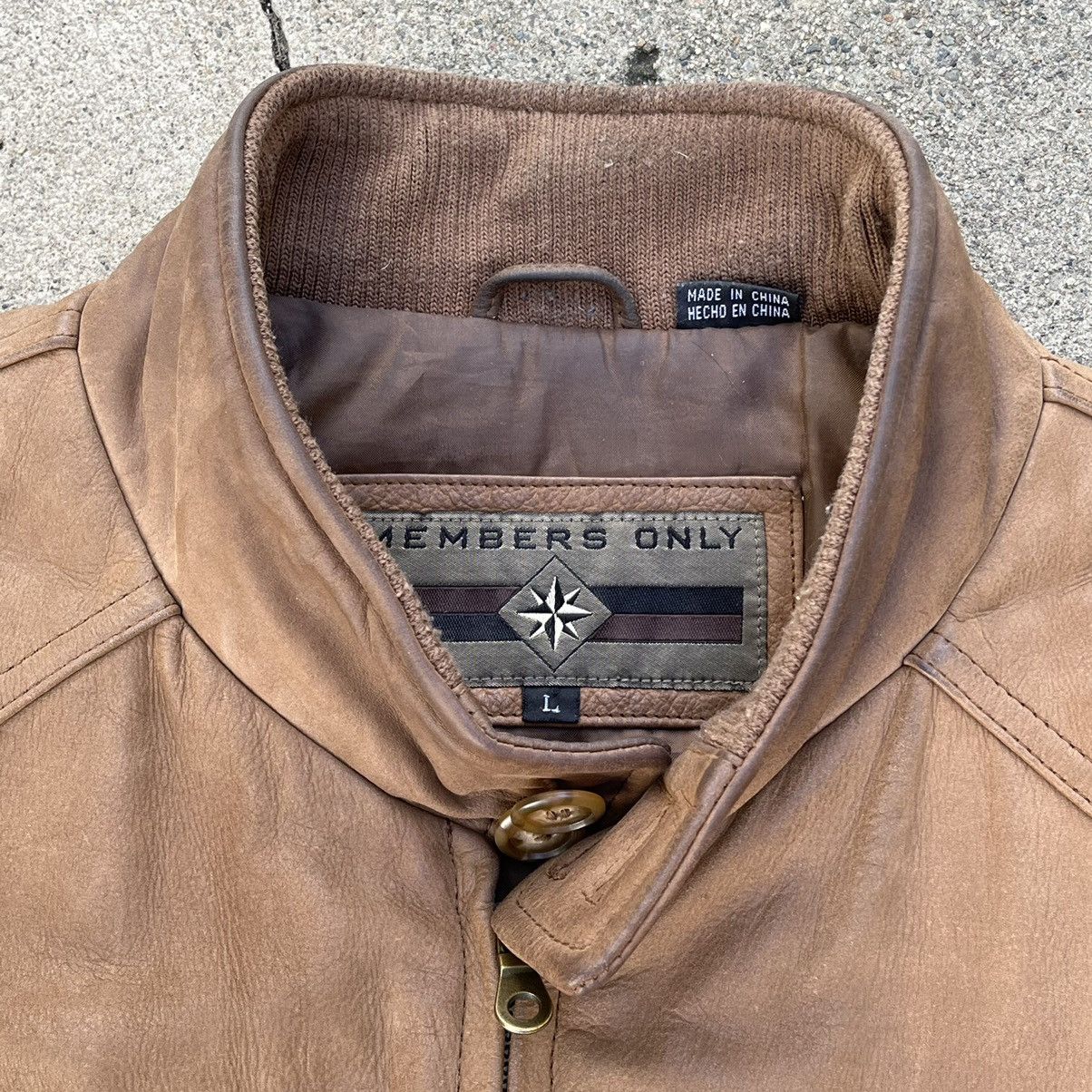 Members Only × Vintage Vintage Leather Members Only Jacket Size US L / EU 52-54 / 3 - 3 Thumbnail