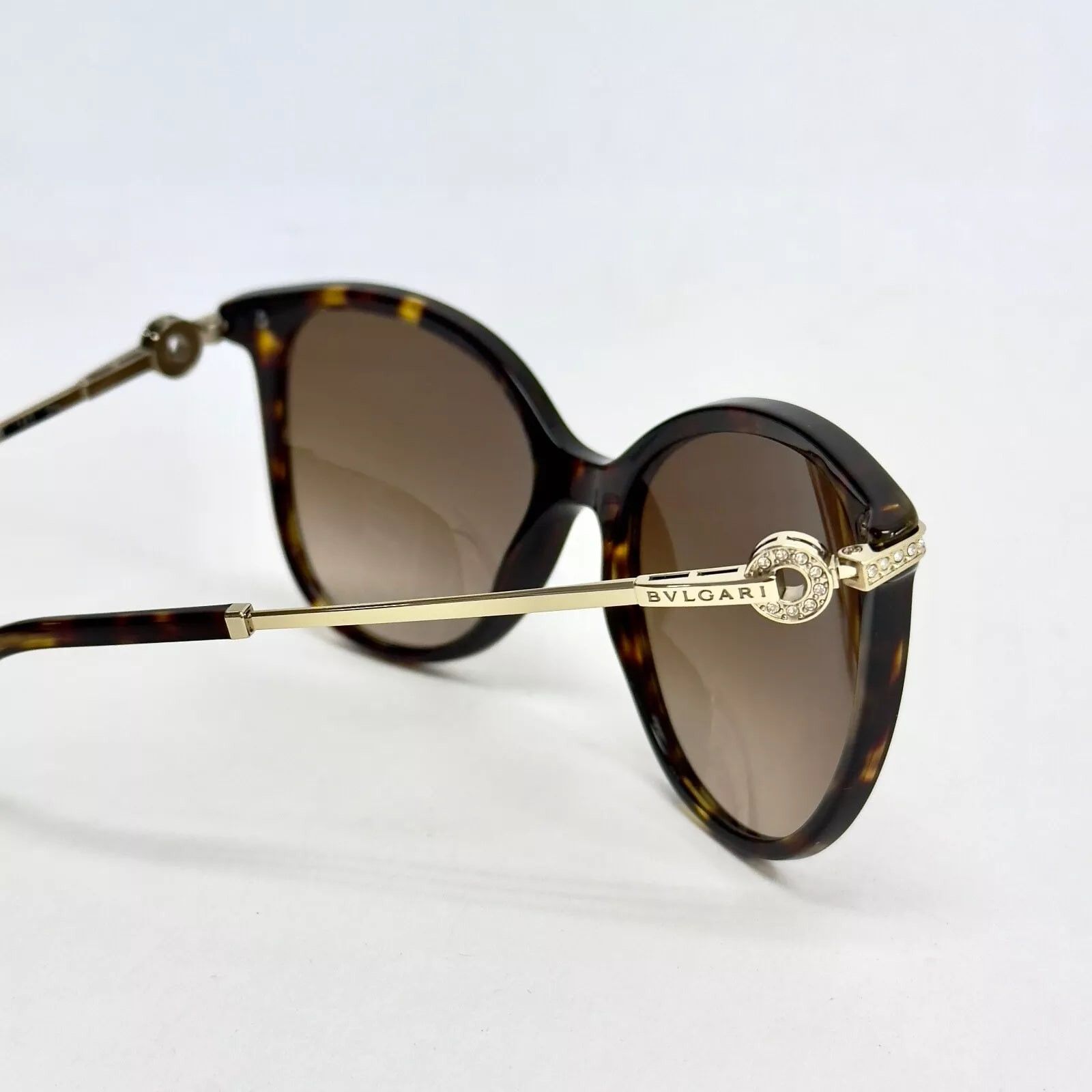Bvlgari BVLGARI COIN Brown Havana Gold Logo Sunglasses BV8201B 8201 Size ONE SIZE - 6 Thumbnail