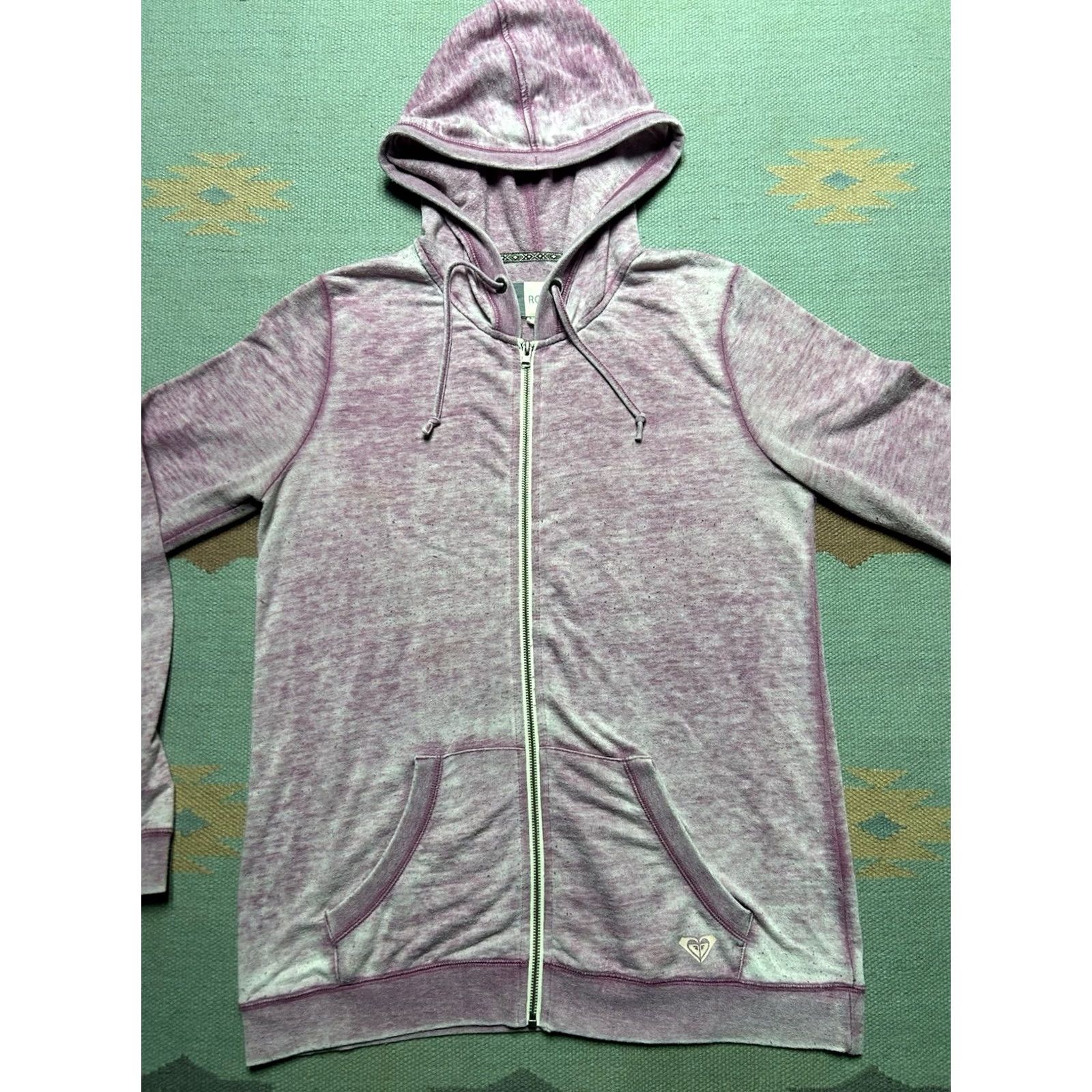 Vintage VINTAGE ROXY Hoodie Shirt Women XL Pink Full Zip Surfer Activewear Quiksilver Billabong Size XL / US 12-14 / IT 48-50 - 4 Thumbnail