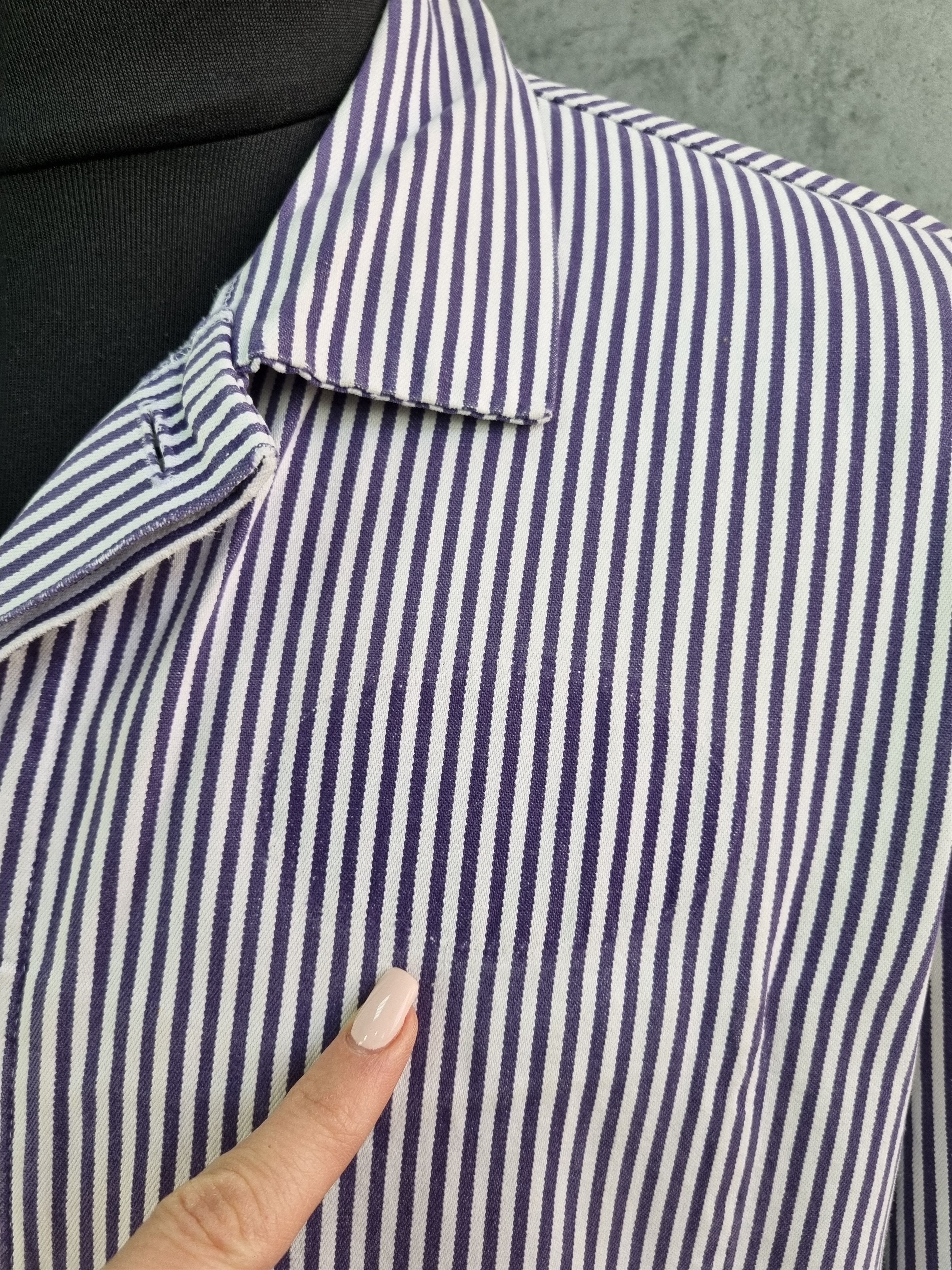 Le Laboureur × Vetra Vintage Striped Sailing Marina Worker German Light Jacket Size US XXL / EU 58 / 5 - 15 Thumbnail