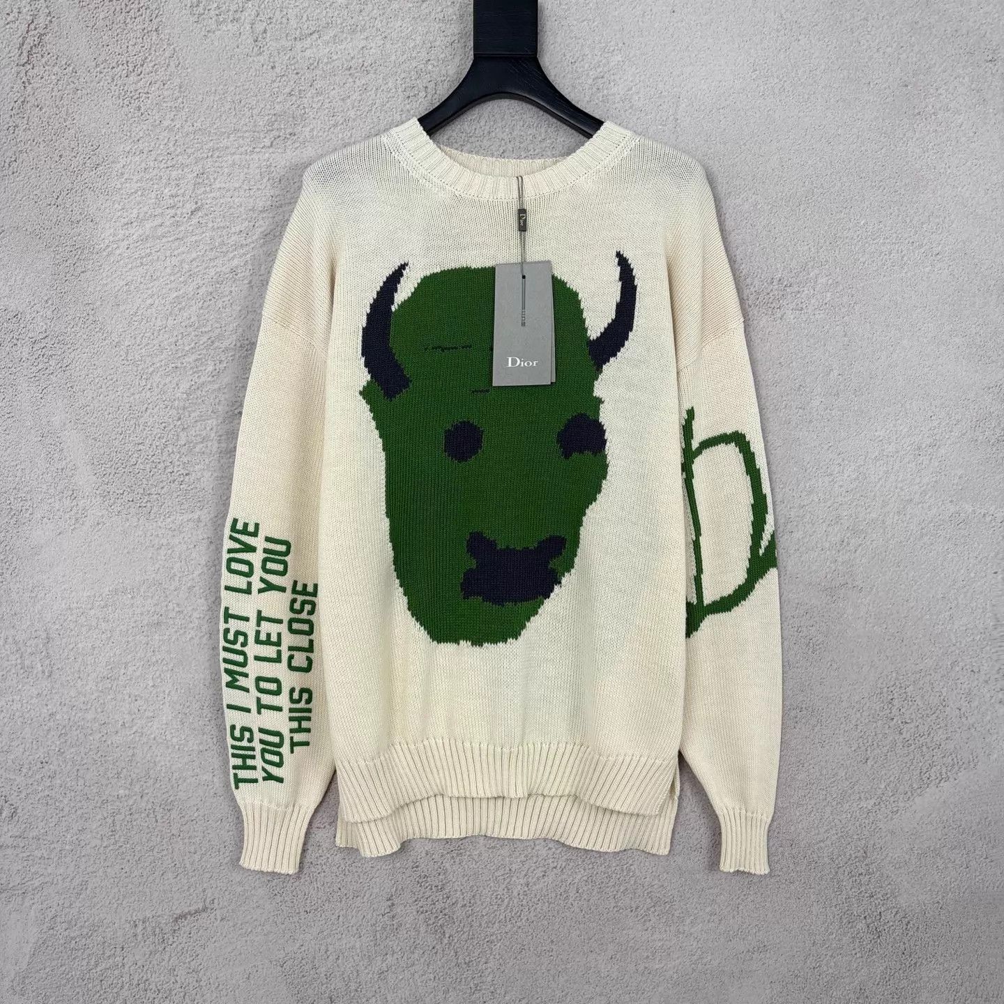 Dior Dior x TS Little Devil Print Cream Knit Sweater S Size US S / EU 44-46 / 1 - 1 Thumbnail