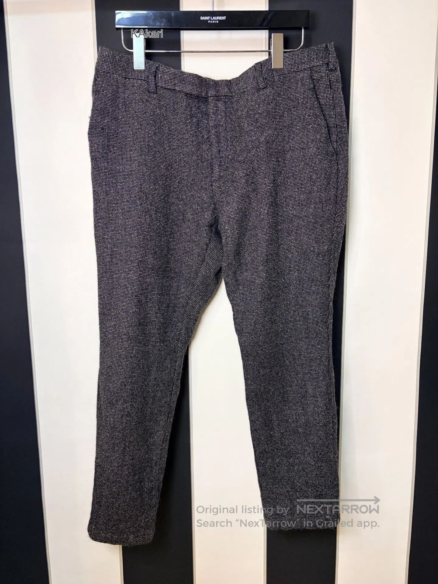 Saint Laurent Paris Saint Laurent Wool Trousers Size 56. Size US 40 / EU 56 - 1 Thumbnail