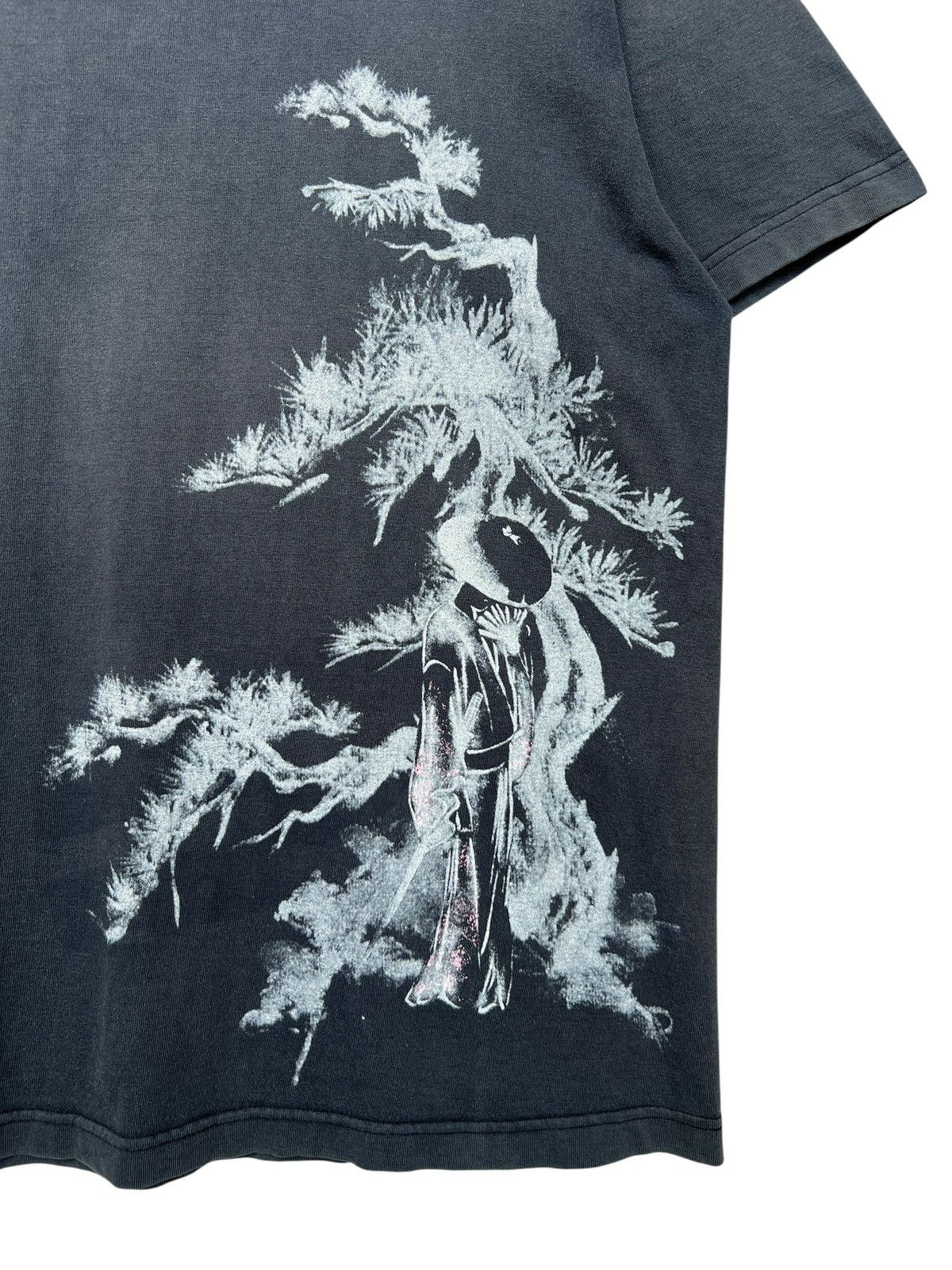 Vintage Vintage Takeo Kikuchi Samurai Sakura Sunfaded Black Tees Size US M / EU 48-50 / 2 - 3 Thumbnail