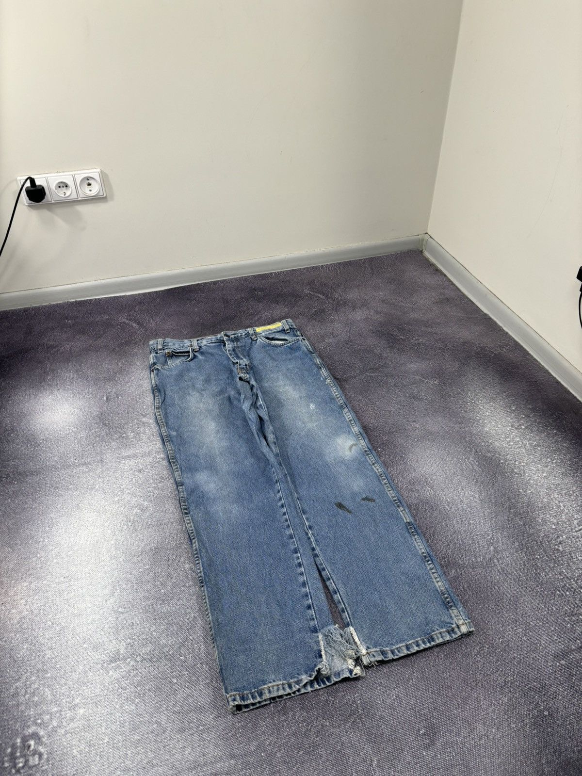 Dickies Vintage Dickies Faded Light Blue Workwear Denim Baggy Jeans Size US 34 / EU 50 - 10 Thumbnail