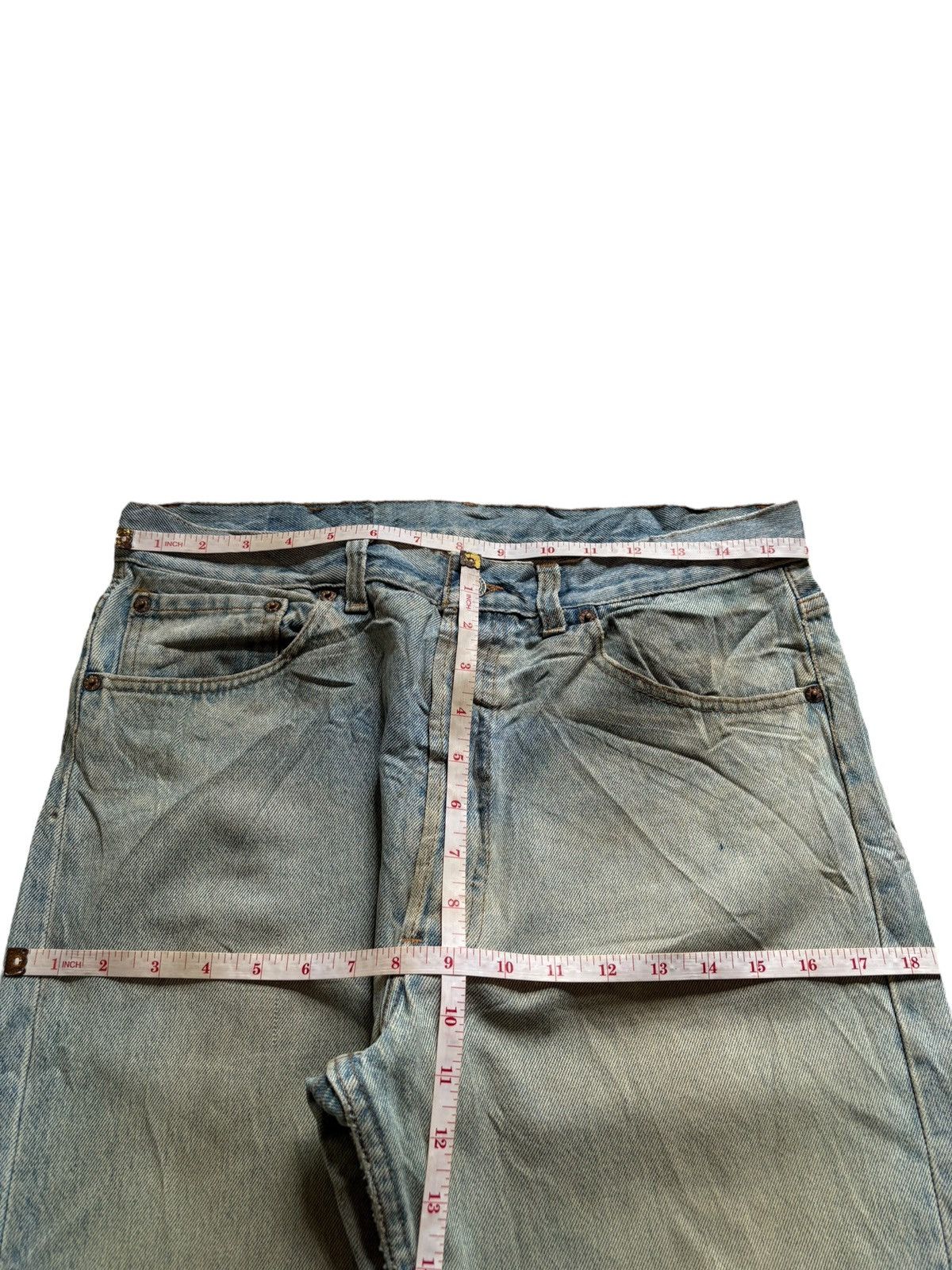 Levi's SALES🔥Vintage 90s Levis 501 Distressed Ripped Loose Jeans Size US 32 / EU 48 - 11 Thumbnail