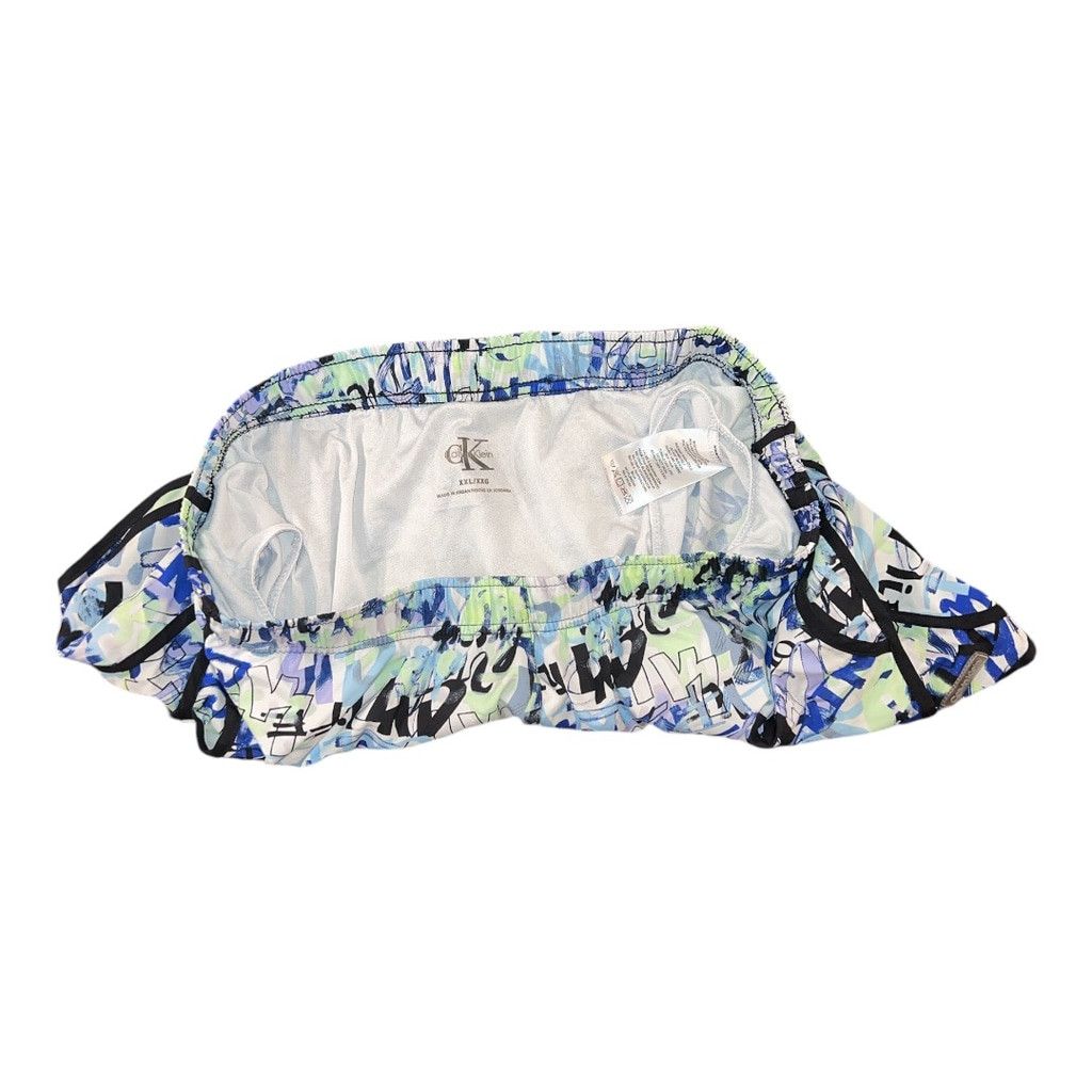 Calvin Klein Women's Calvin Klein Shorts Size M White Blue Size 26" / US 2 / IT 38 - 3 Thumbnail