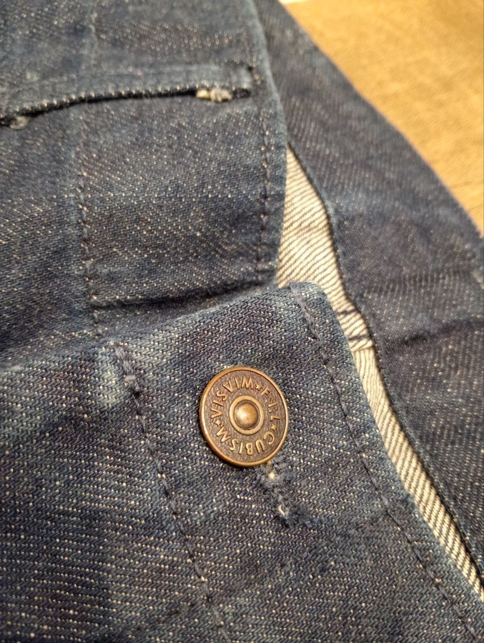 Visvim VISVIM CUBISM BLUE INDIGO SELVEDGE FLARED DENIM PANTS Size US 30 / EU 46 - 5 Thumbnail