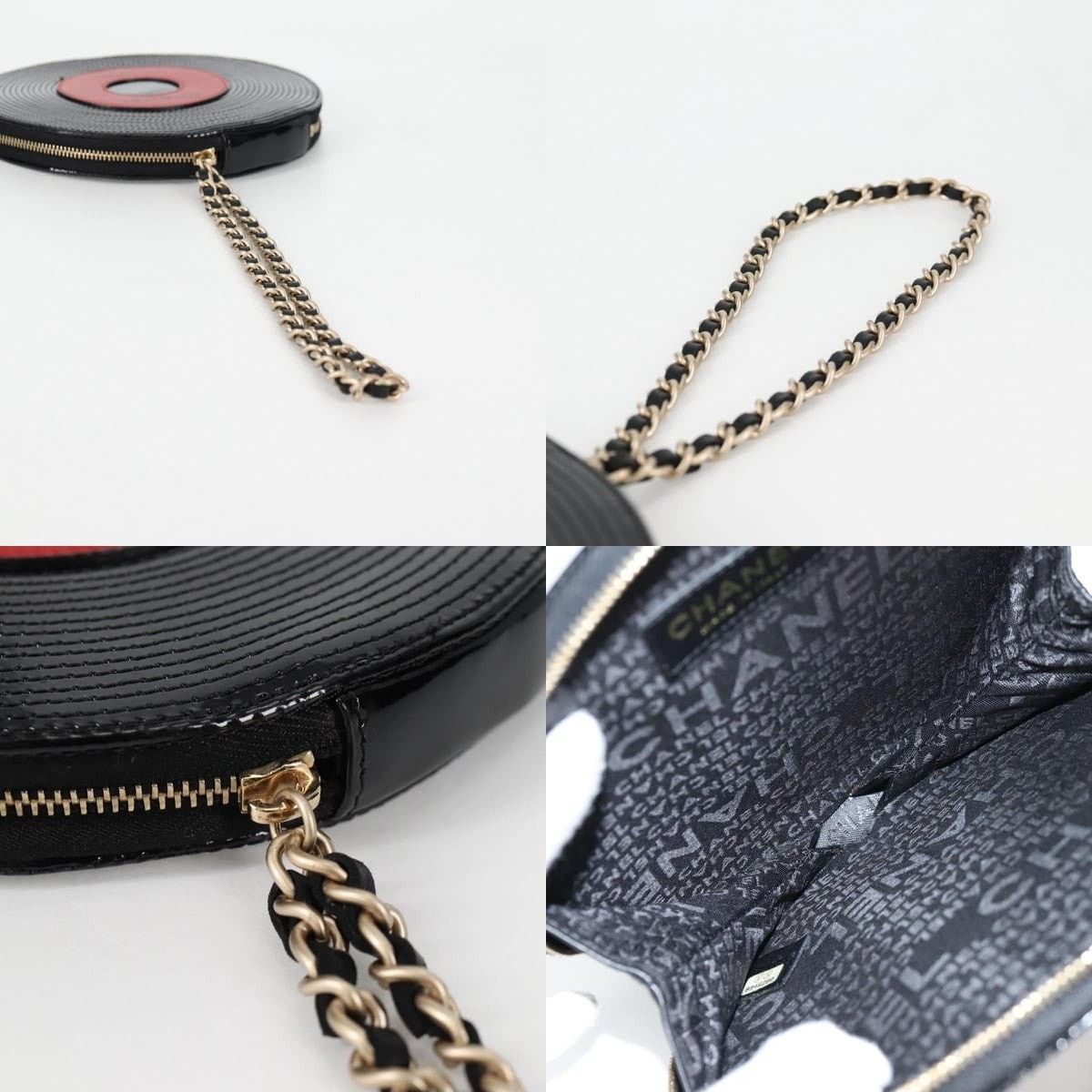 Chanel Chanel Pouch Patent Leather Black CC Size ONE SIZE - 4 Thumbnail