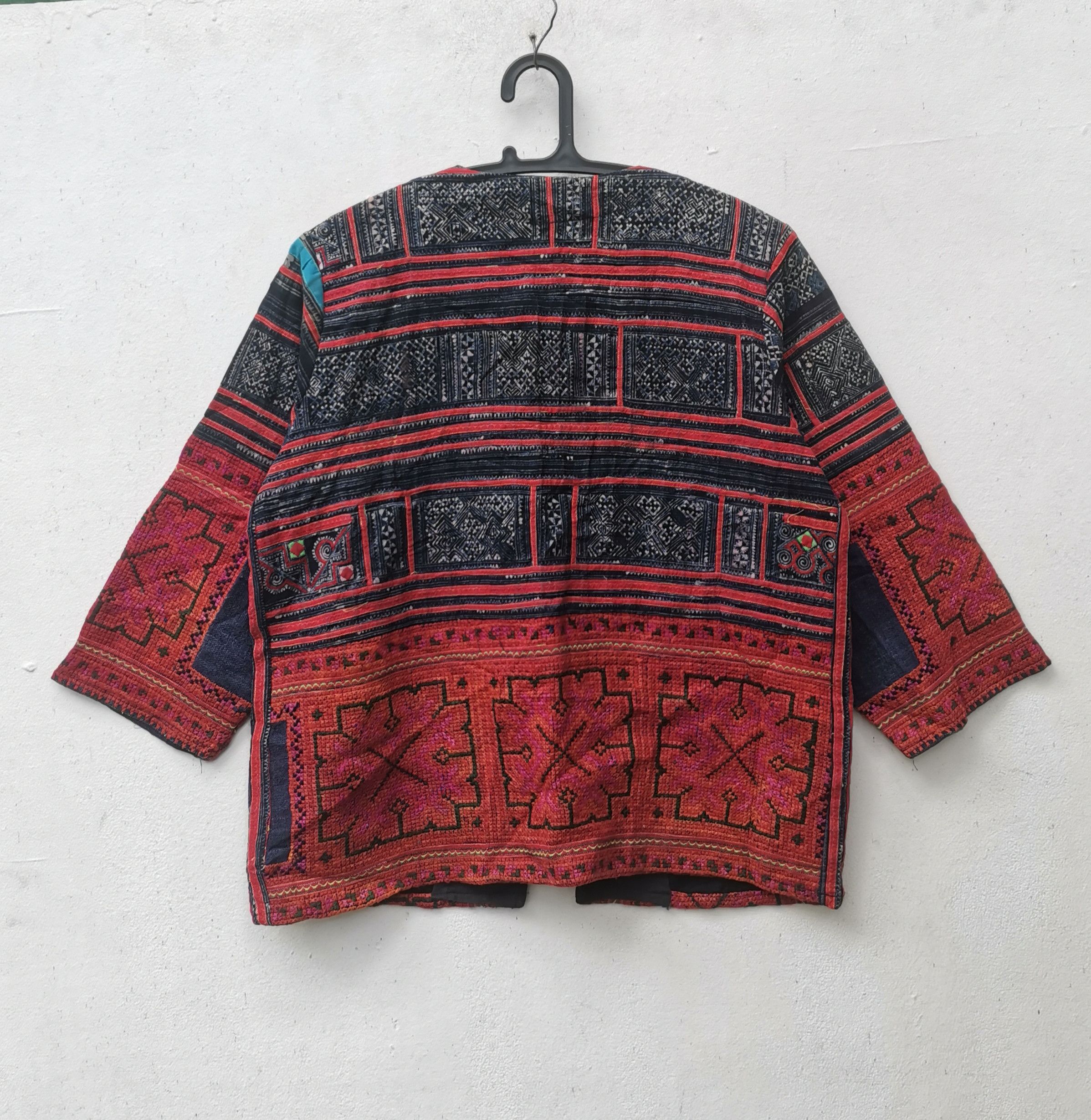 Japanese Brand × Vintage Rare vintage jacket stylish cardigan patchwork Size M / US 6-8 / IT 42-44 - 3 Thumbnail