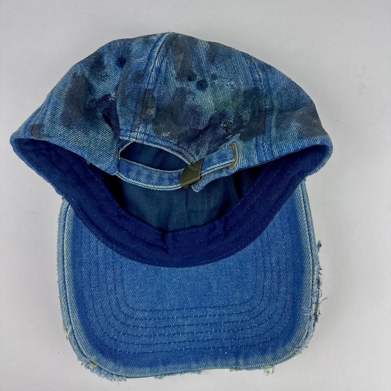 Other ASTROBOI* 'C' Blue Faded Denim Grunge Hat Size ONE SIZE - 7 Thumbnail
