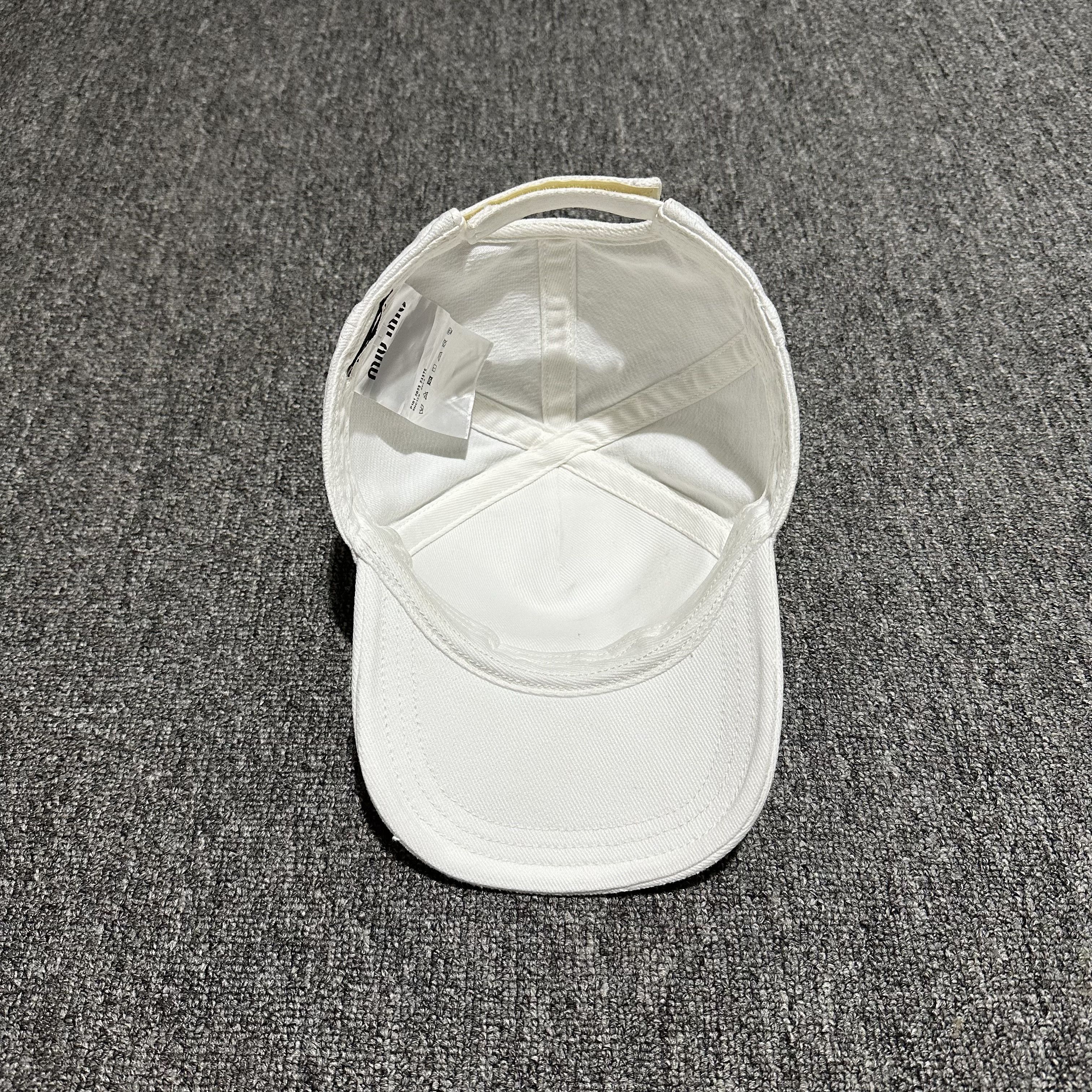 Miu Miu Miu Miu Baseball Distressed Cap Size ONE SIZE - 7 Thumbnail
