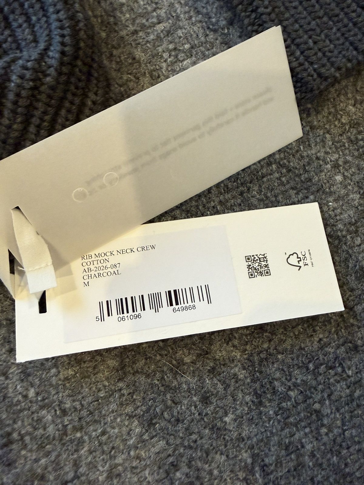 About:Blank About Blank Rib Mock Neck Crew Sweater Size US M / EU 48-50 / 2 - 3 Thumbnail