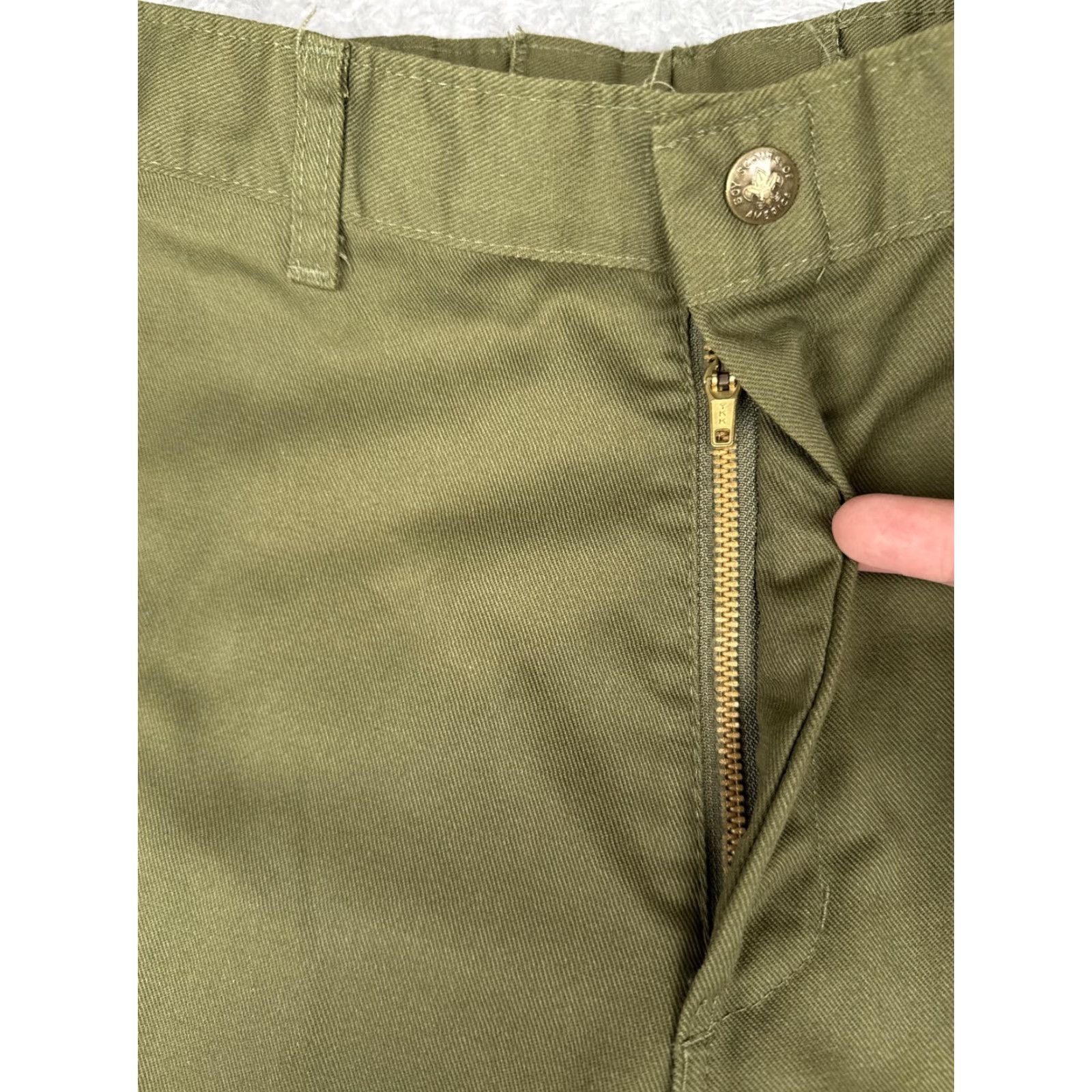 Vintage VINTAGE Boy Scouts of America Pants Mens 32x32 Olive Green Twill Straight Leg Flat 1997 Size US 32 / EU 48 - 5 Thumbnail