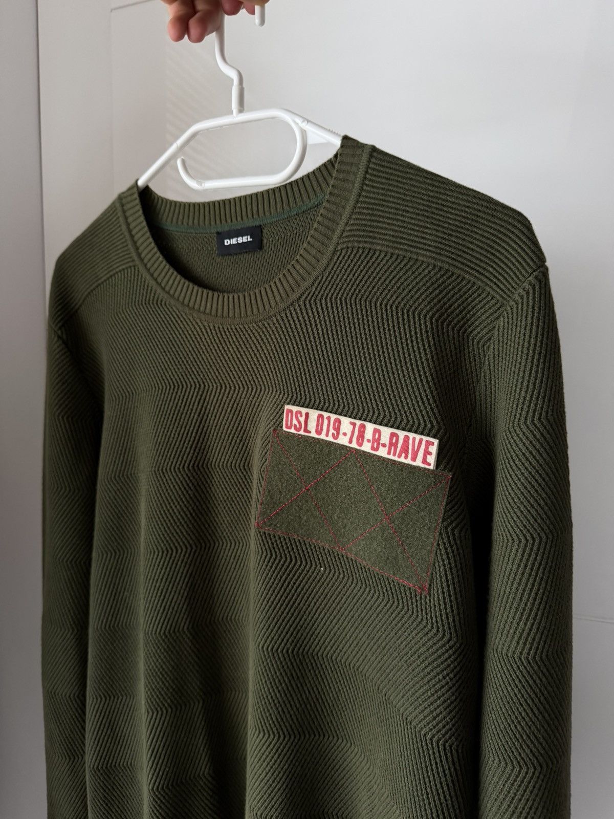 Diesel Archival Avant Garde Diesel Italy Made Military Knit Sweater Size US M / EU 48-50 / 2 - 3 Thumbnail