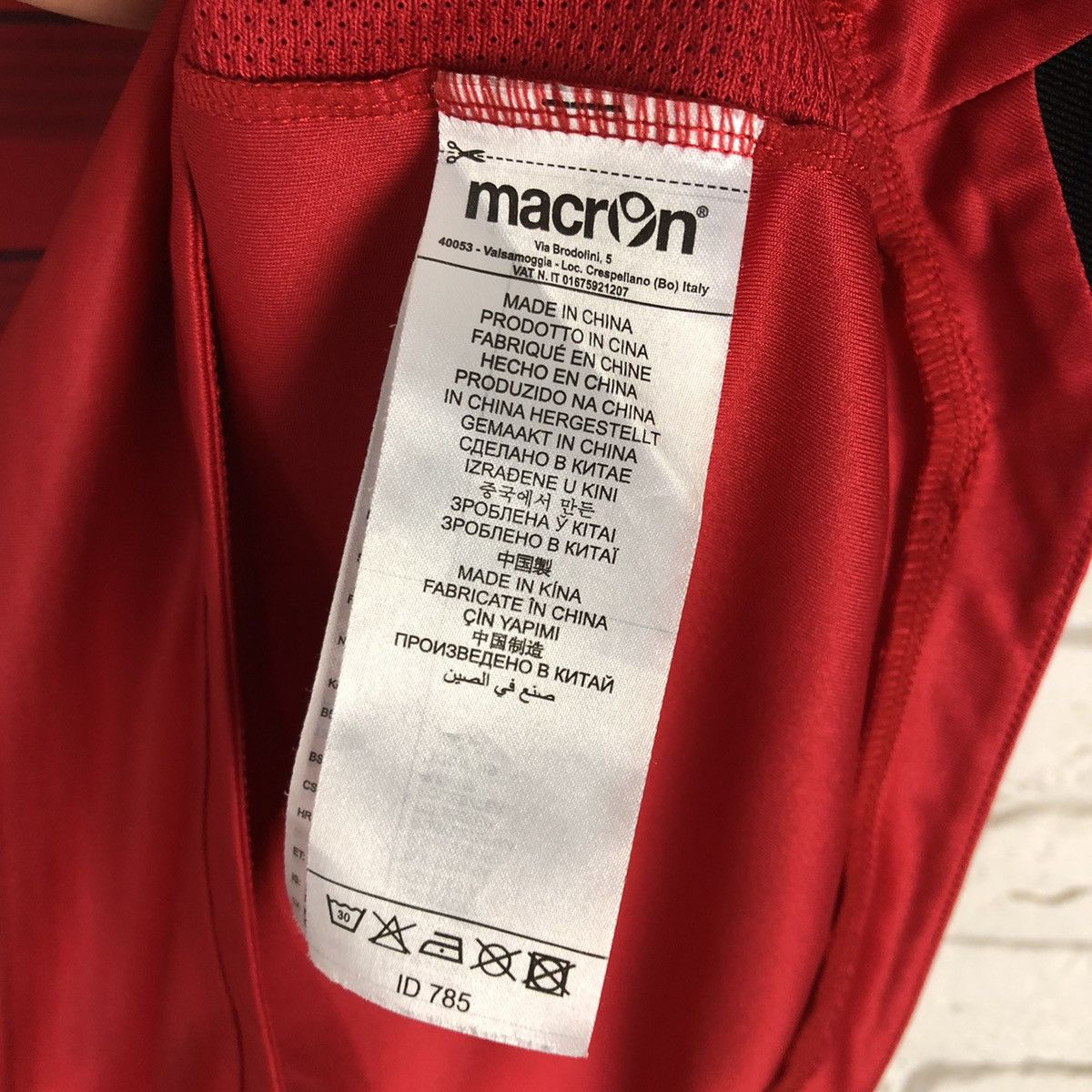 Macron × Vintage Albania national team 2016 2017 home soccer jersey Size US L / EU 52-54 / 3 - 9 Thumbnail