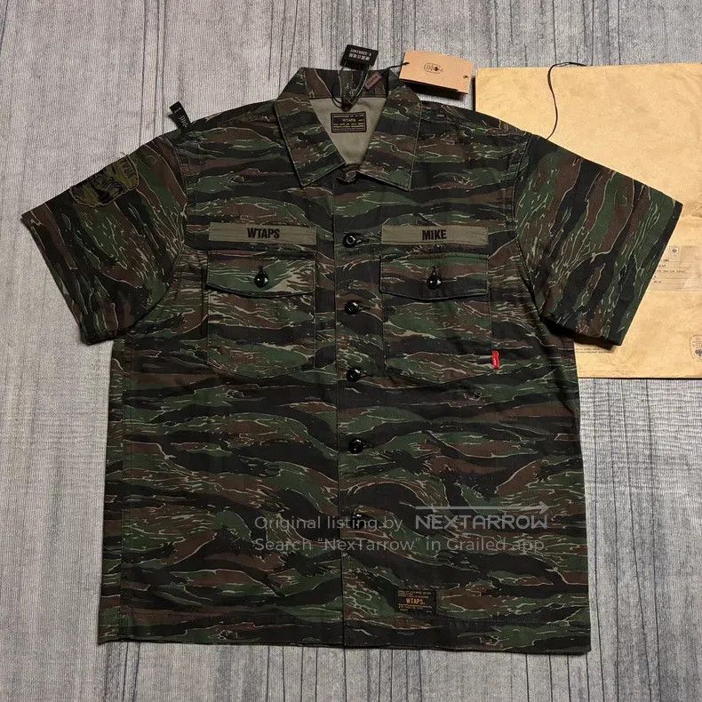 Wtaps Wtaps Tiger print camouflage two-bag workwear short-sleeve Size US M / EU 48-50 / 2 - 2 Thumbnail