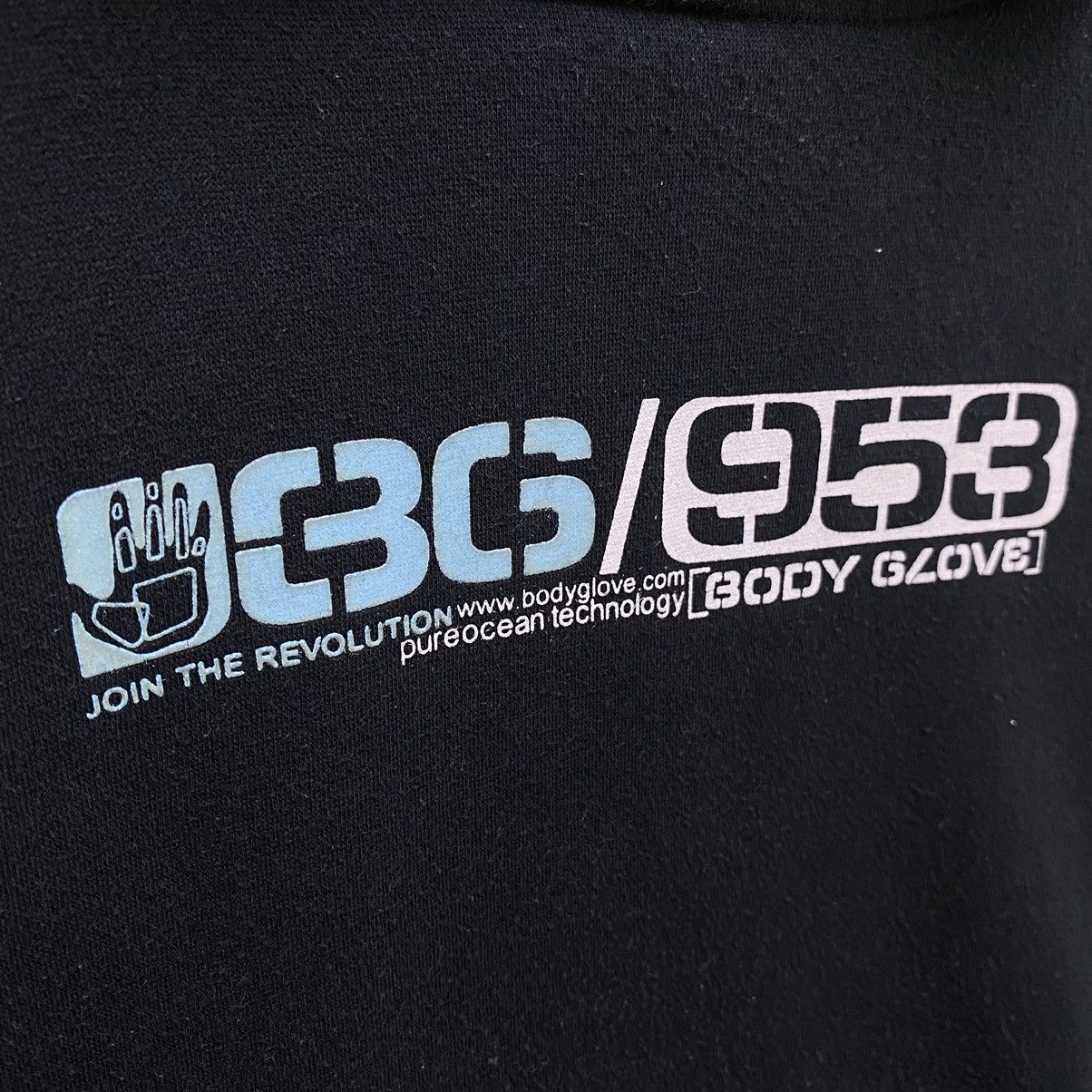 Body Glove Vintage Body Glove Hoodie Black Y2K Surf Style Medium Size US M / EU 48-50 / 2 - 7 Thumbnail