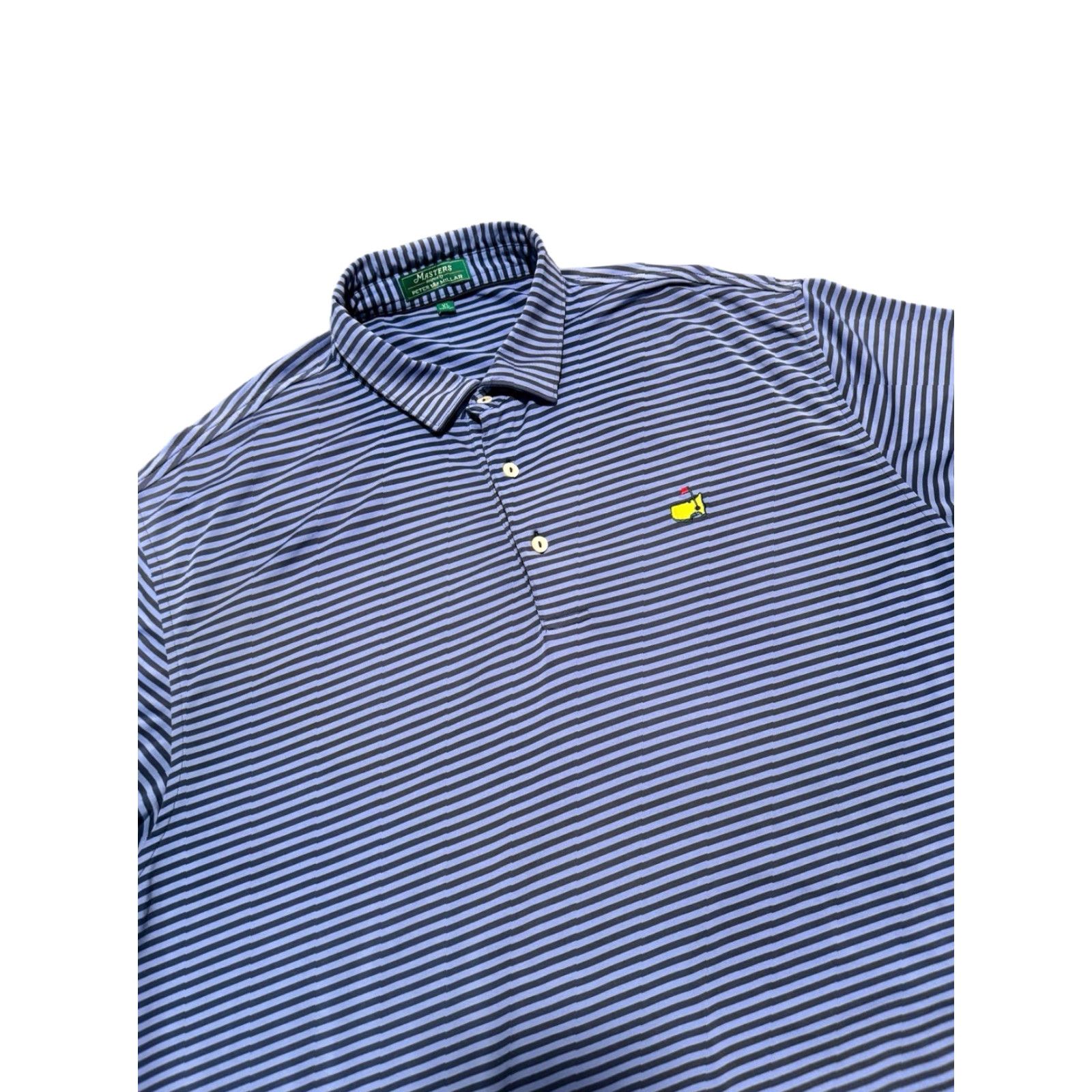 Peter Millar VINTAGE Masters x Peter Millar Augusta Golf Lavender Navy Blue Striped Polo Men’s XL Size US XL / EU 56 / 4 - 3 Thumbnail