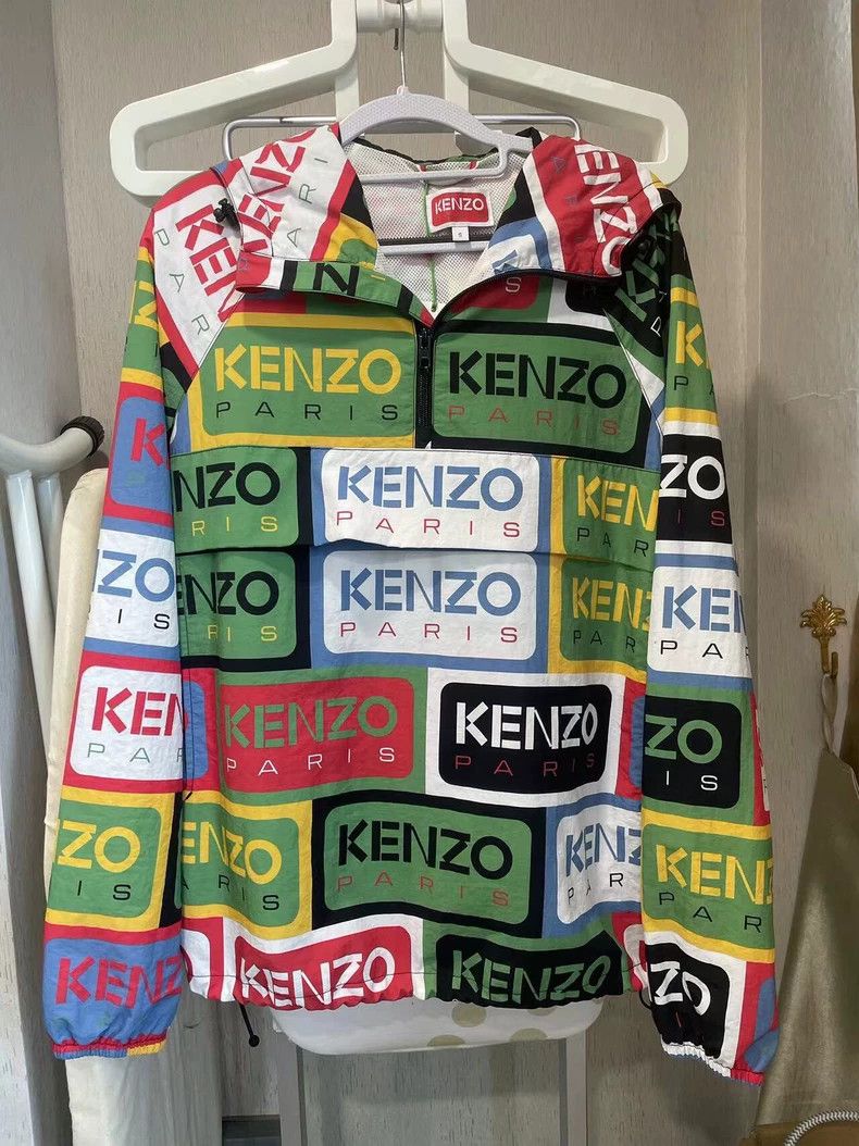 Kenzo KENZO Full logo hoodie coat Size S / US 4 / IT 40 - 1 Thumbnail