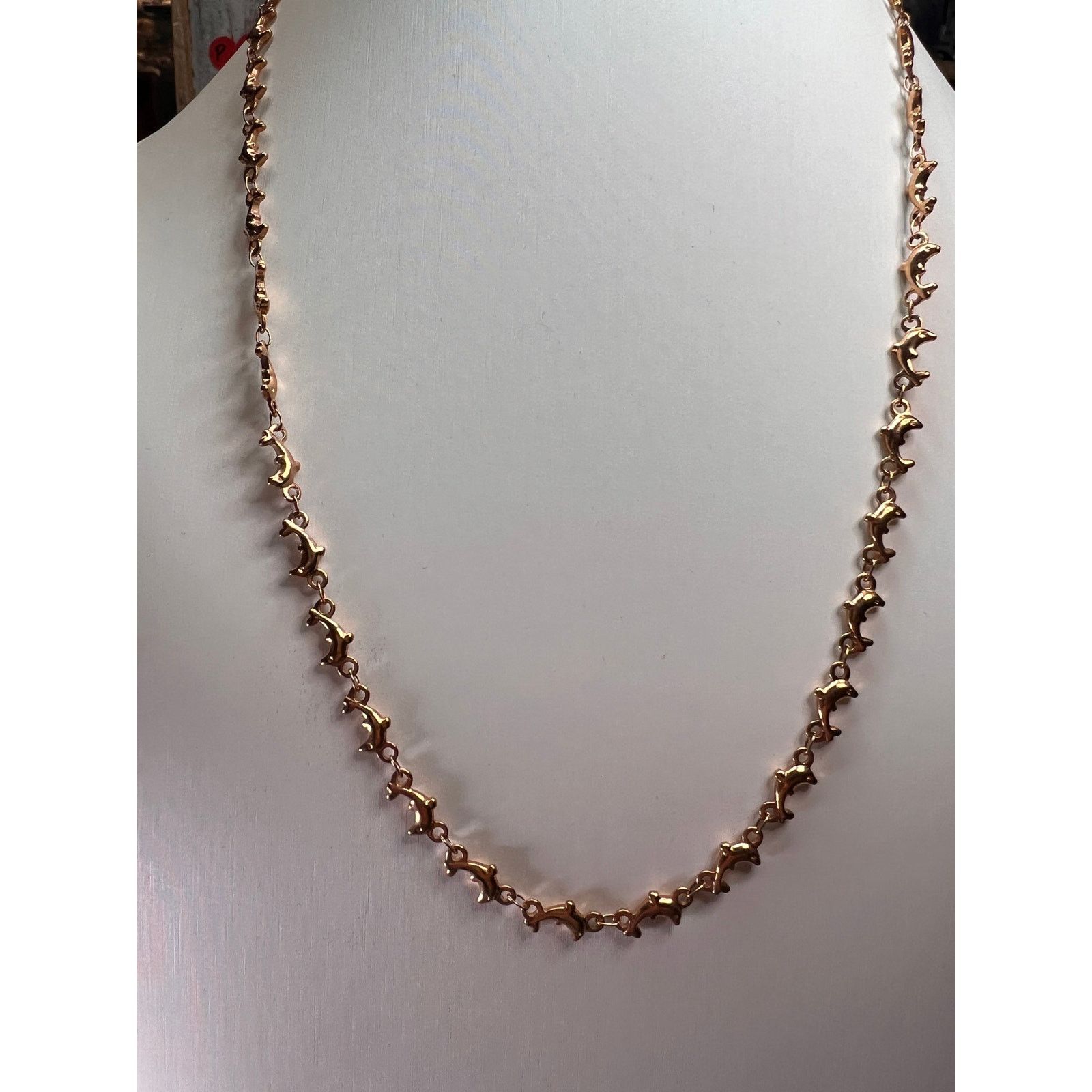 Other Rose gold over stainless steel dolphins 20 inch necklace Size ONE SIZE - 3 Thumbnail
