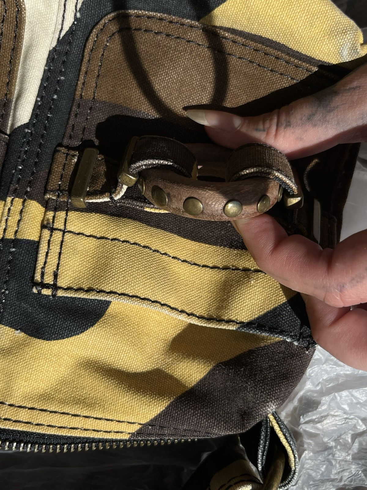 Gap × Vintage Vintage Camouflage GAP Face Bag (early 2000s) Size ONE SIZE - 3 Thumbnail