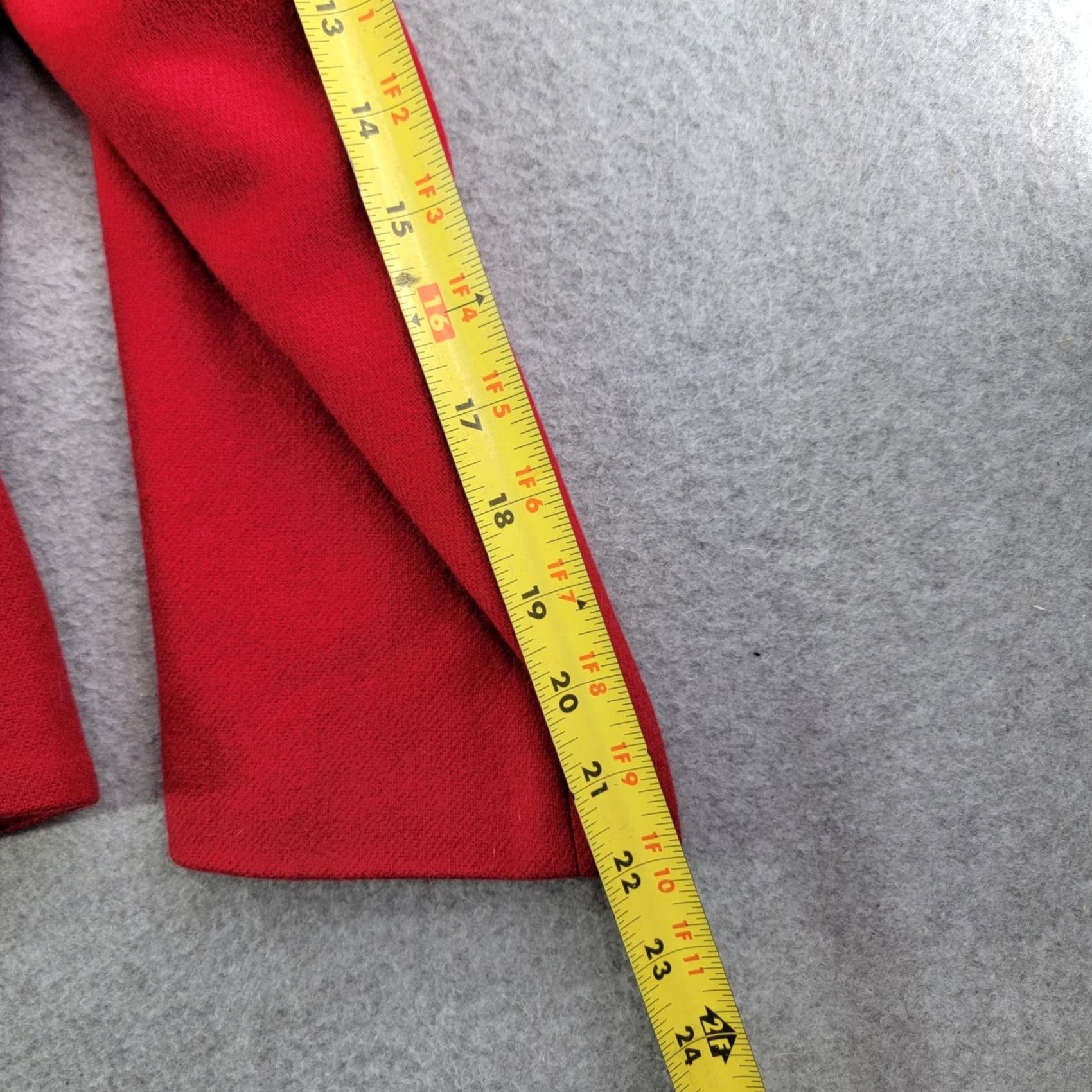 Orvis Orvis Blazer Womens 8 Red Wool Velvet Collar Button Front Lined Tailored USA Size M / US 6-8 / IT 42-44 - 7 Thumbnail
