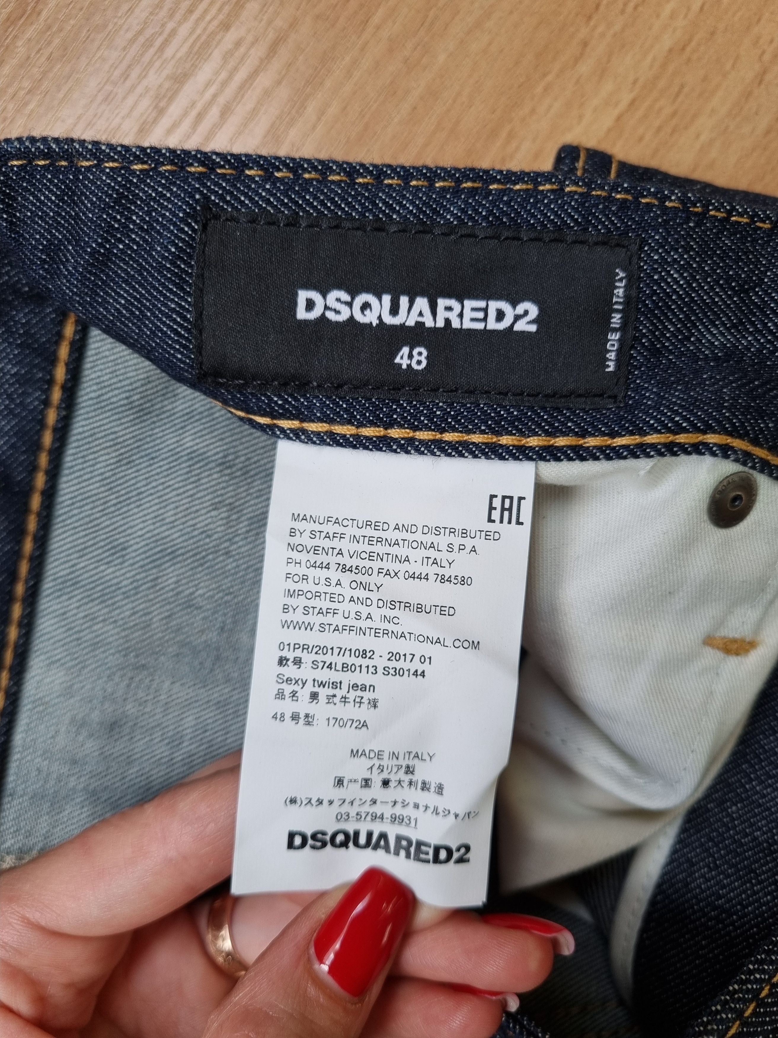 Dsquared2 DSQUARED2 Italian Raw Denim Skinny Jeans Size US 32 / EU 48 - 12 Thumbnail