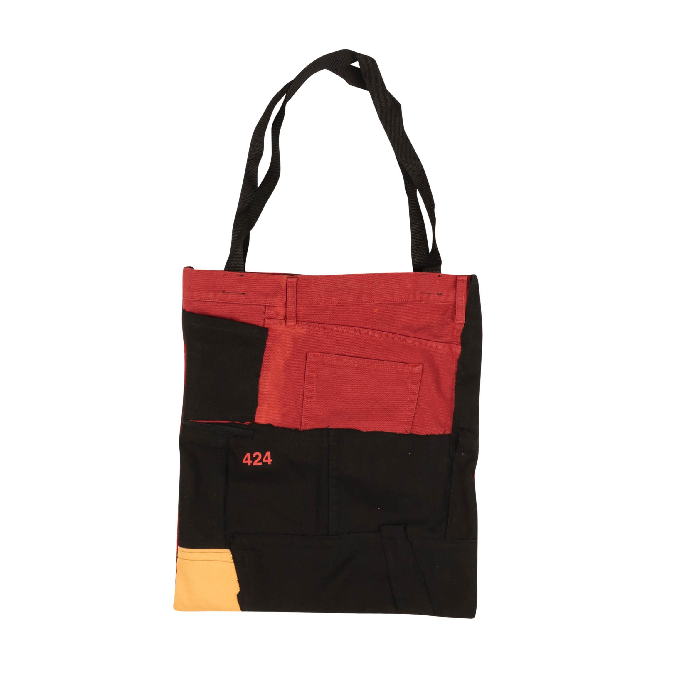 424 Black & Red Plaid Tote Bag Size OS Size ONE SIZE - 1 Preview