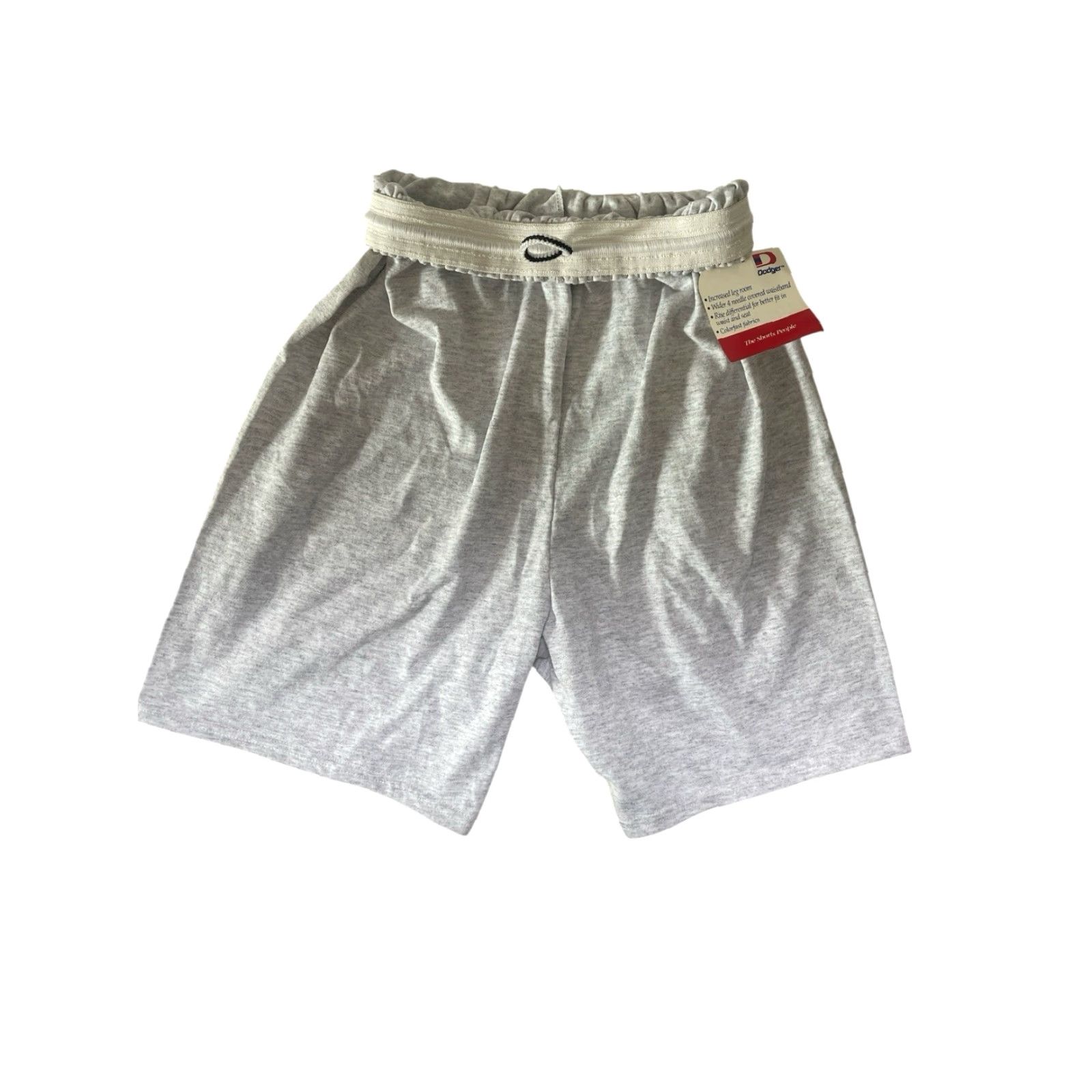 Vintage VINTAGE Dodger Gym Shorts Mens S 90s Deadstock NWT Made in USA Ash Grey 50/50 Athletic Drawstring Waist 18” Inseam 6” Unworn Mens Size US 29 - 3 Thumbnail