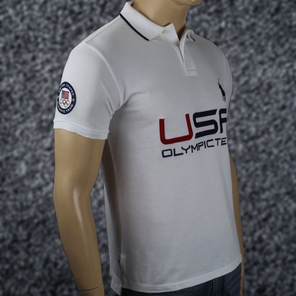 Polo Ralph Lauren Polo Ralph Lauren White Custom Fit Shirt Adult Medium Polo Ralph Lauren White Custom Fit Shirt Medium Mens Color White Olympic Team Patch NWT Size US M / EU 48-50 / 2 - 1 Preview