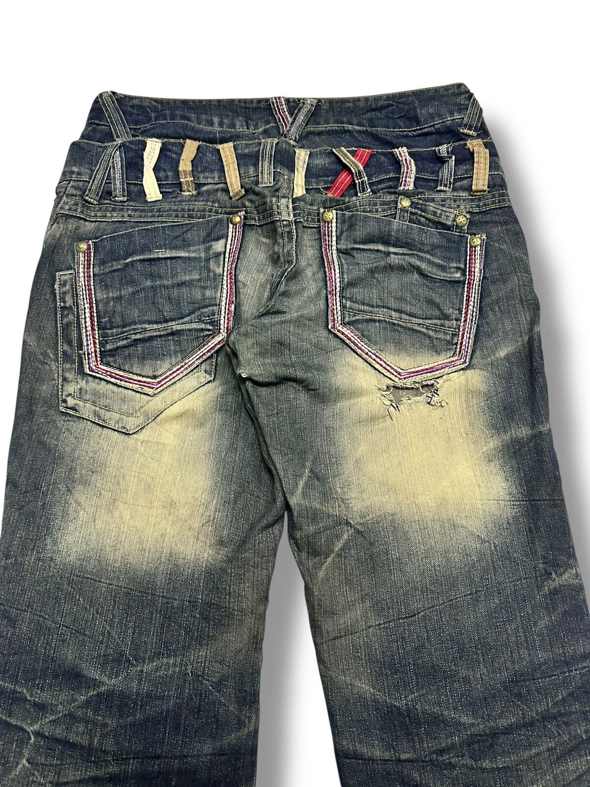 Japanese Brand Sorridere Distressed Japan Jeans Wideleg Style With MudWash Size US 34 / EU 50 - 6 Thumbnail