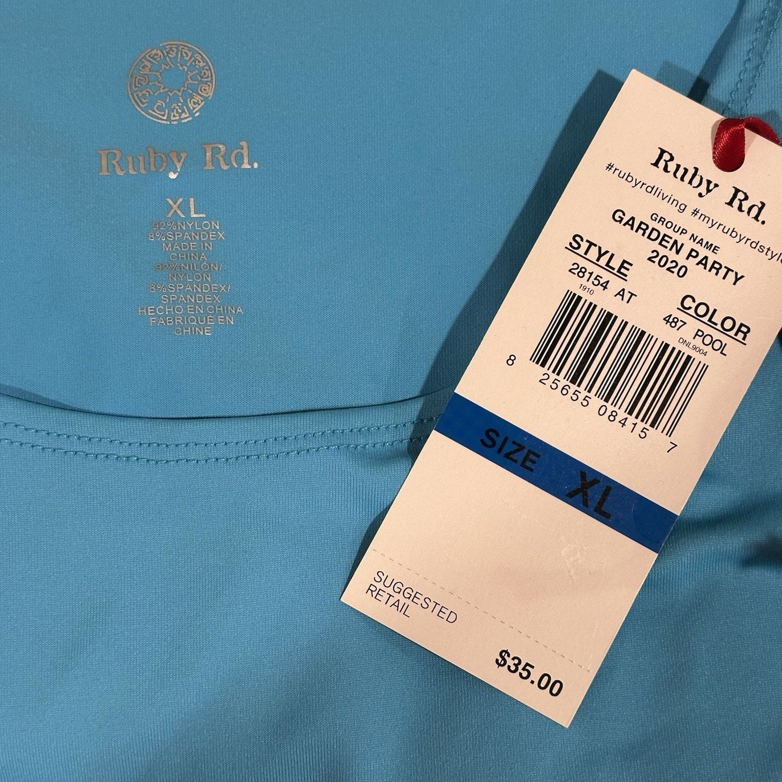 Other Ruby Rd. P XL Pool Blue Lace Jacket & Tank 2-Piece Set Size XL / US 12-14 / IT 48-50 - 5 Thumbnail