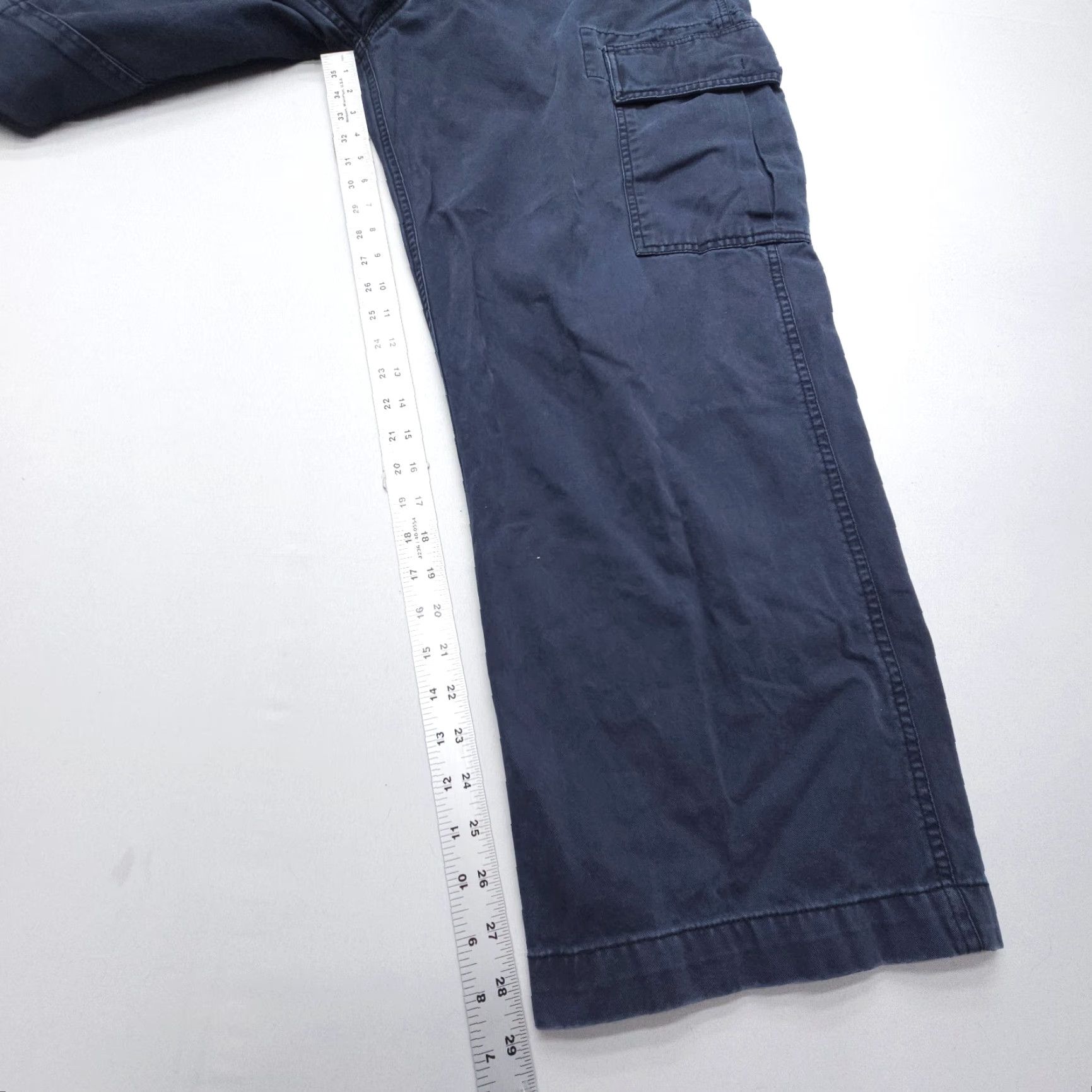 Old Navy VINTAGE Old Navy Cargo Pants Mens 38 x 30 Blue Cotton Twill Army 90s 5-Pocket Regular Straight Size US 38 / EU 54 - 6 Thumbnail