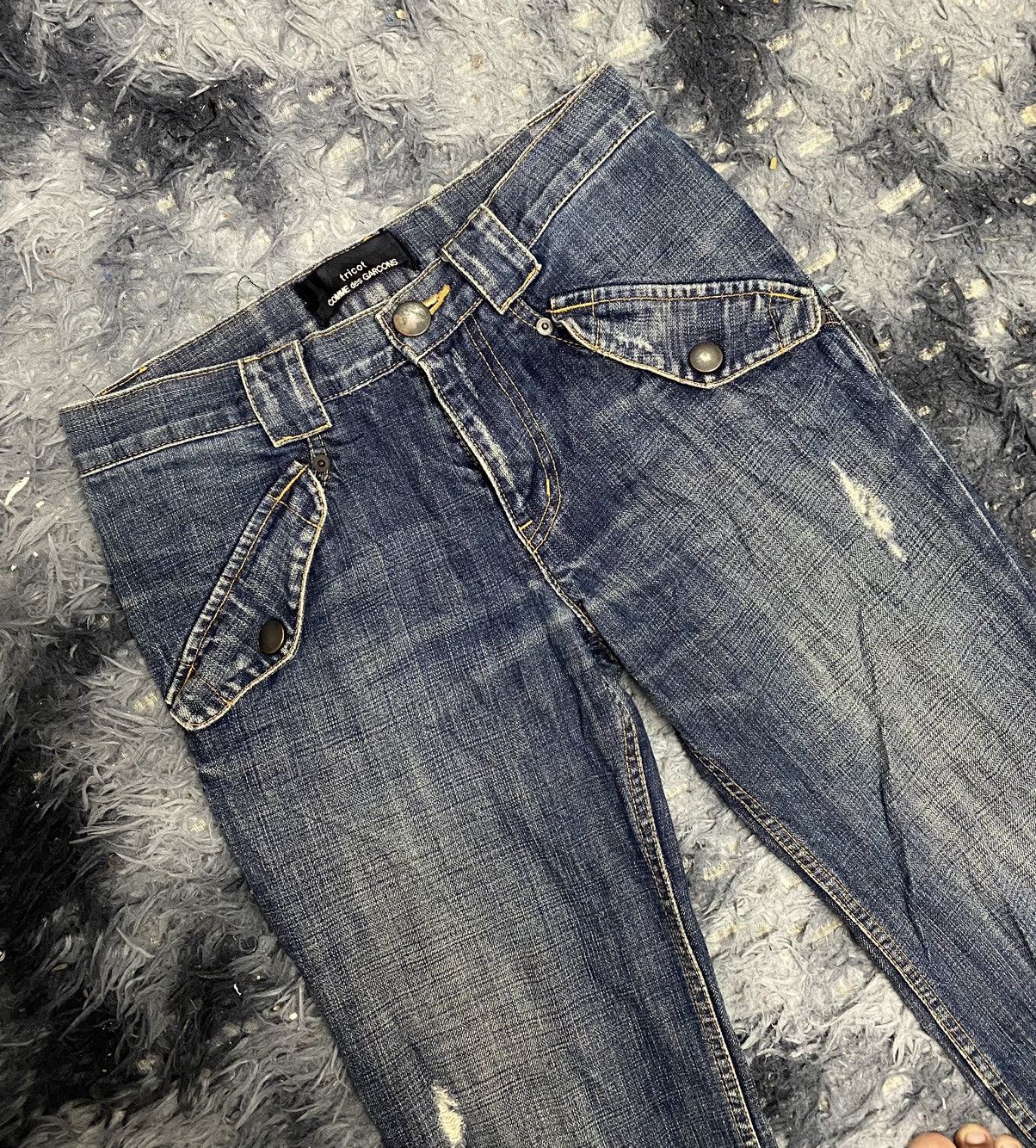 CDG by Comme des Garcons Vintage Tricot Comme Des Garçons Bootcut Jeans Size 28" / US 6 / IT 42 - 5 Thumbnail