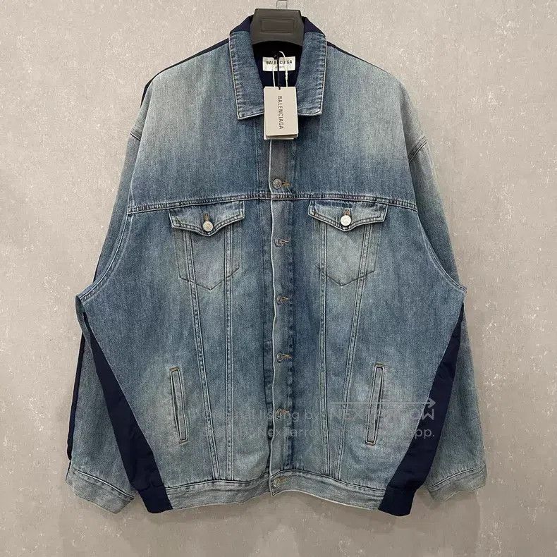 Balenciaga Balenciaga Denim Front and Back Patched Jacket Size US M / EU 48-50 / 2 - 5 Thumbnail