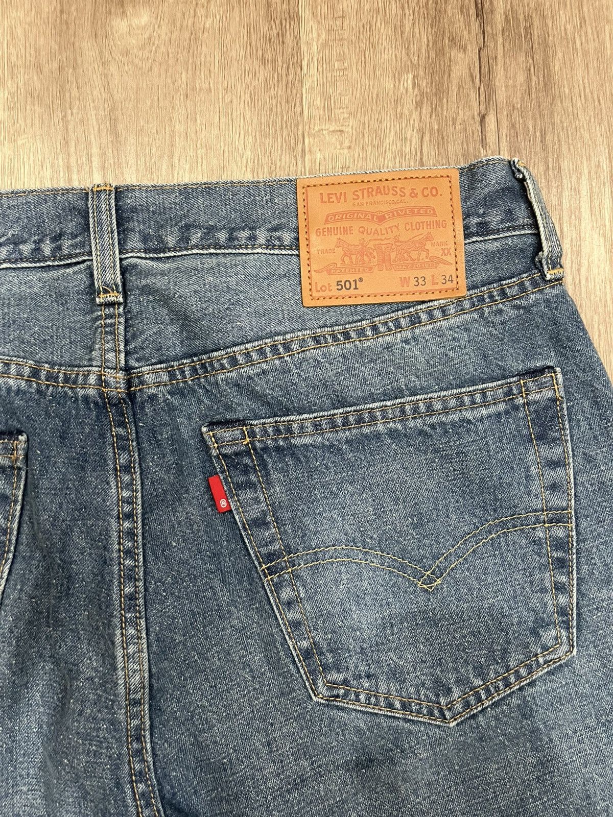 Levi's Levi’s Premium Blue 501 Salvage Jeans Size US 33 - 4 Thumbnail
